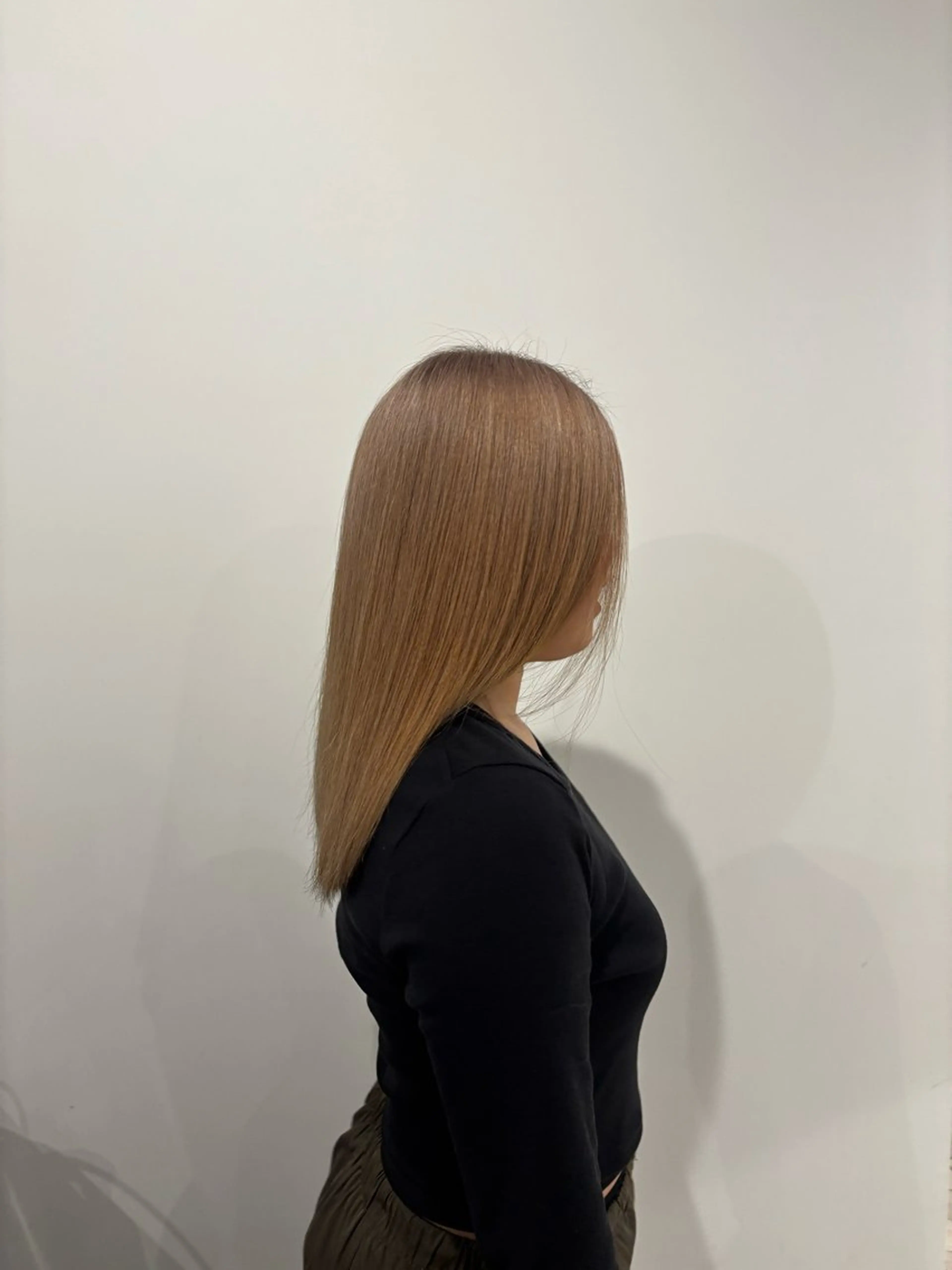 ミディアム カラー 熊取谷 茉那のヘアスタイル