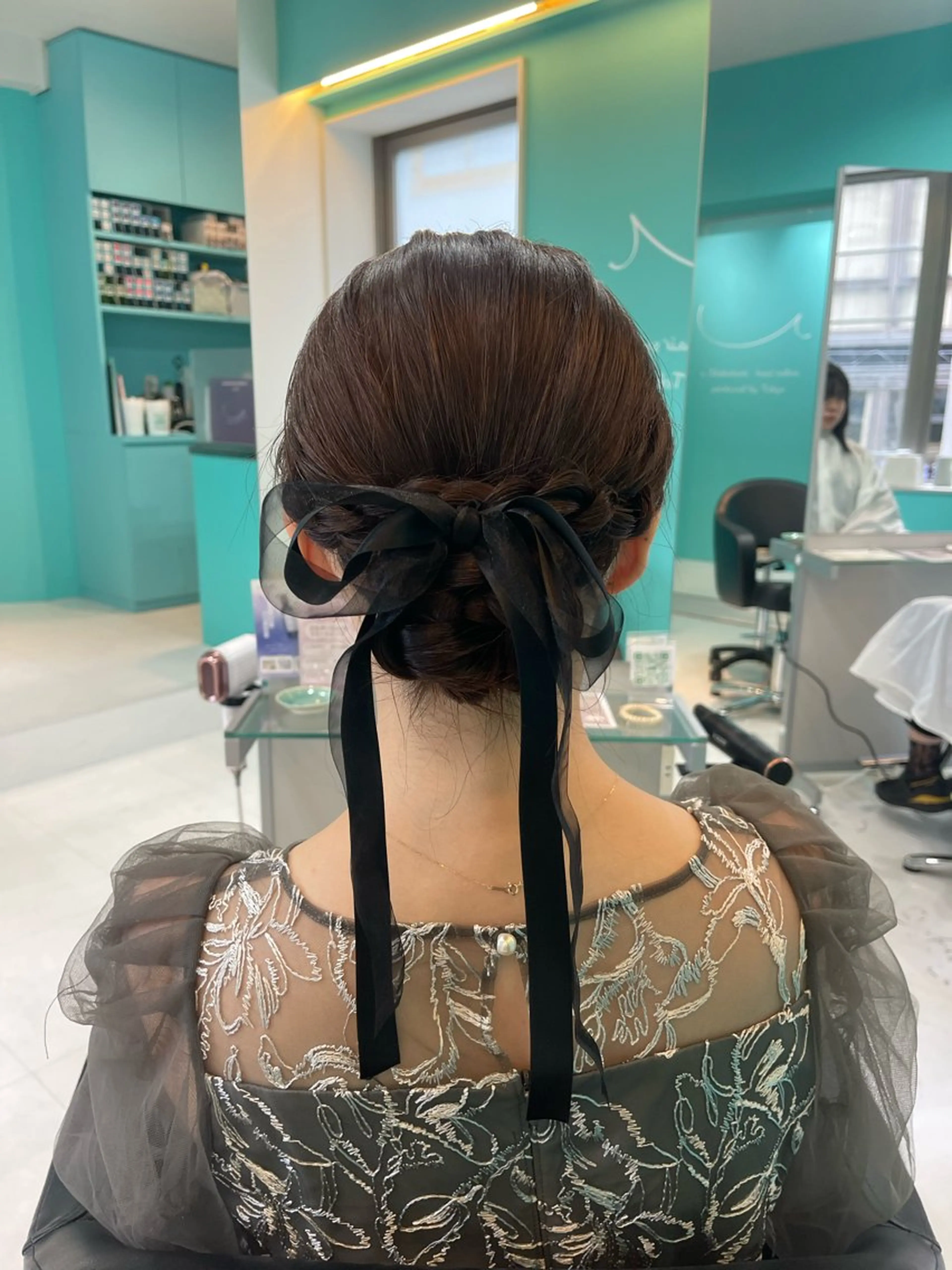 セミロング ヘアアレンジ ヘアセット mana/ブリーチ/ ヘアセット/メンズのヘアスタイル