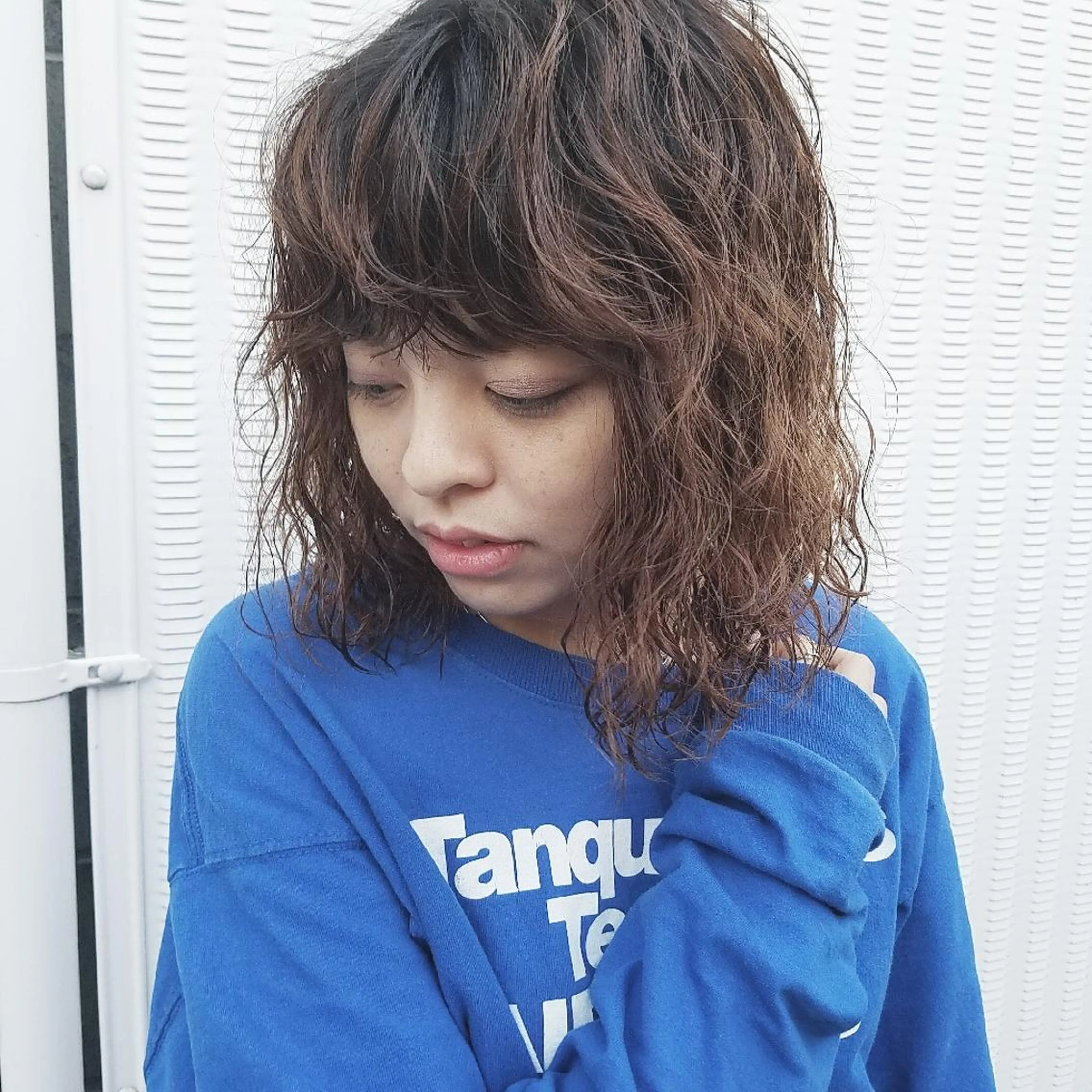 パーマ 🙃 透明感カラー/ボブのヘアスタイル