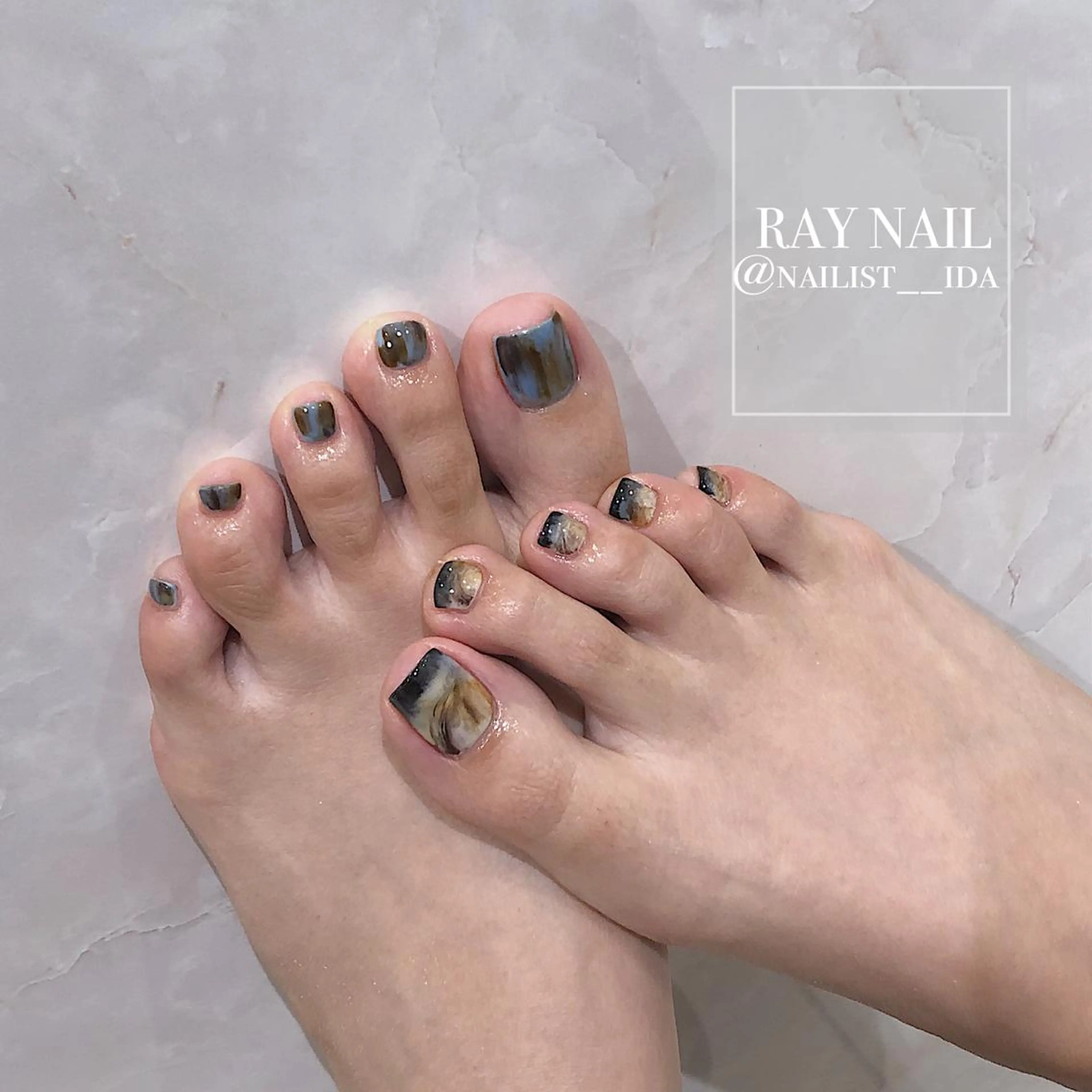 ネイル ニュアンスネイル フットネイル Arowa 伊田のネイルデザイン