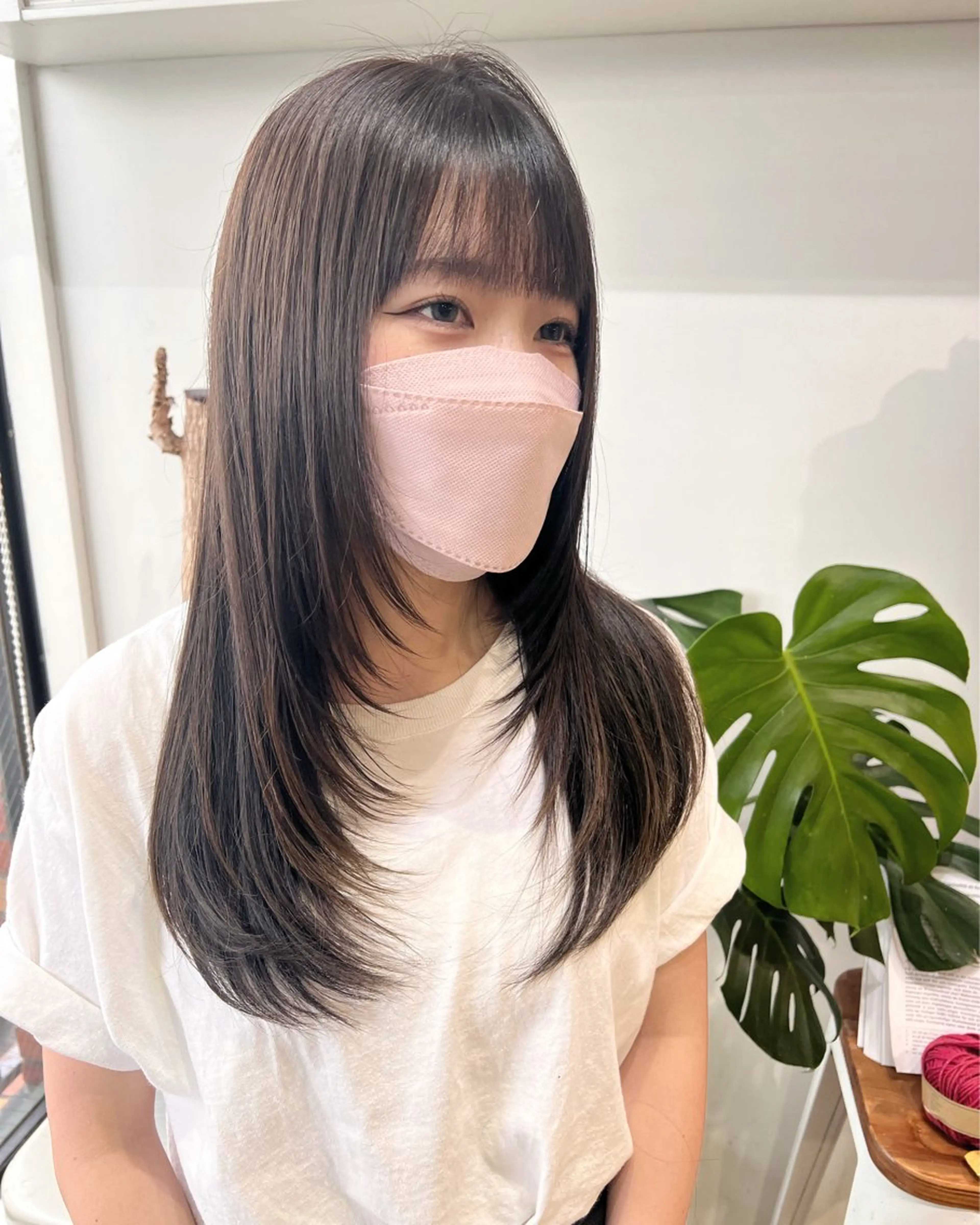 セミロング カラー ヘアアレンジ グレージュ レイヤーカット カット ヘアカラー トリートメント ヘッドスパ ヘアセット 大宮/山口 竣也のヘアスタイル