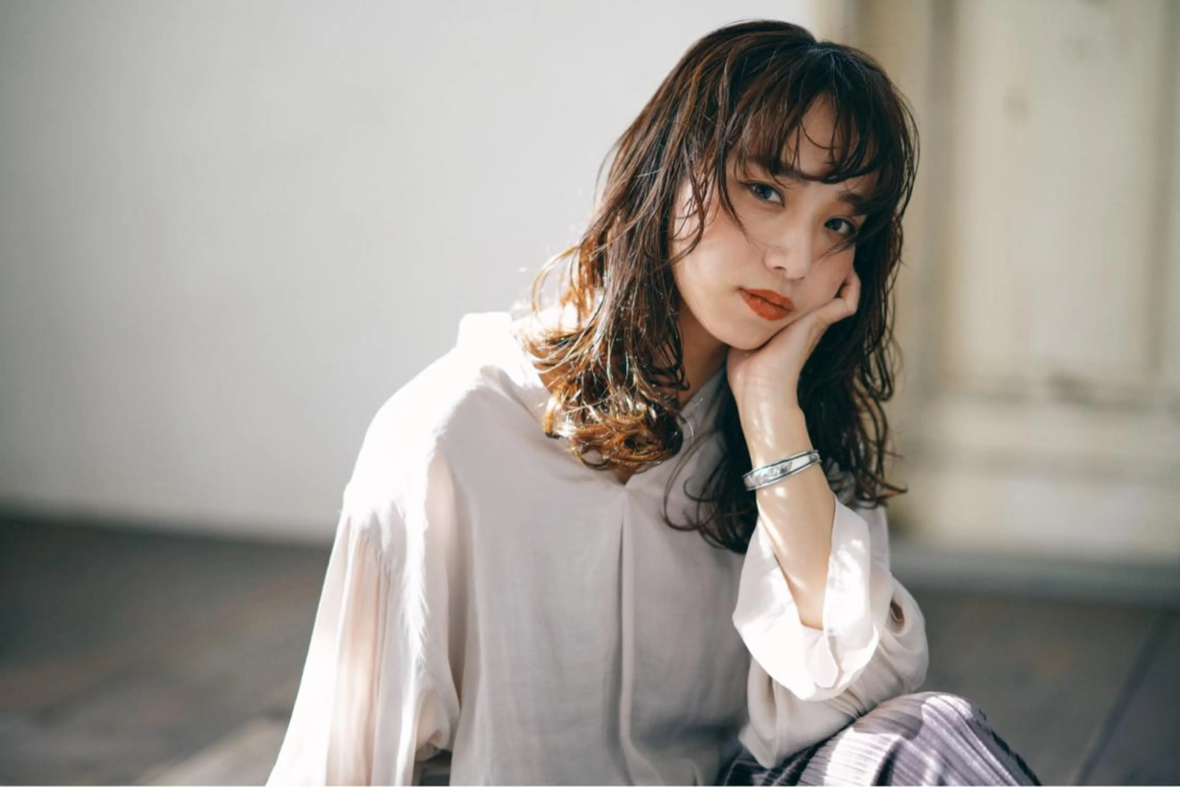 セミロング カラー カット パーマ トリートメント Bob &髪質改善 NEMOTOのヘアスタイル