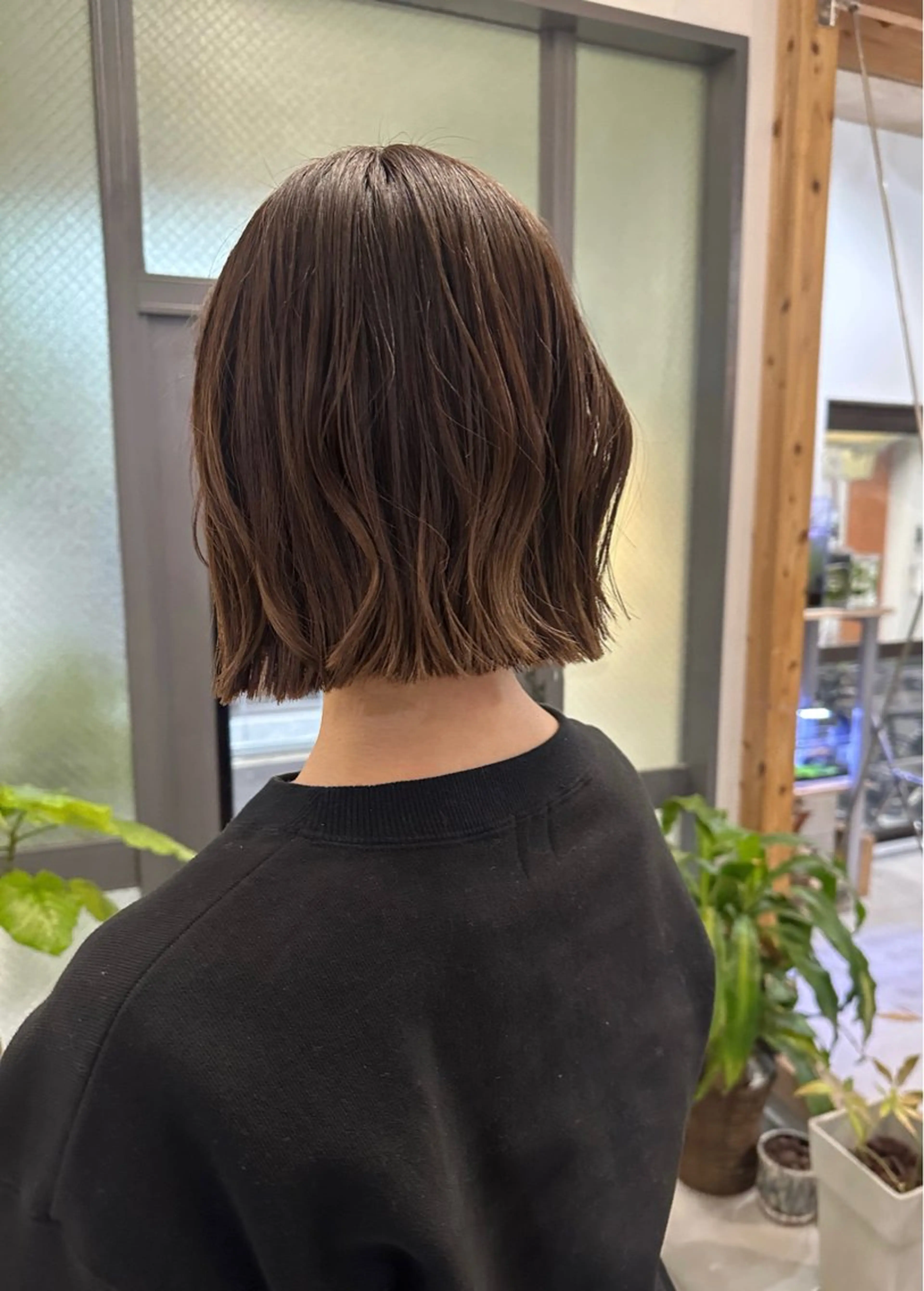 ショート 切りっぱなしボブ ボブ カット ＬＥＮＣ所属・mai ボブ /メンズカットのヘアスタイル