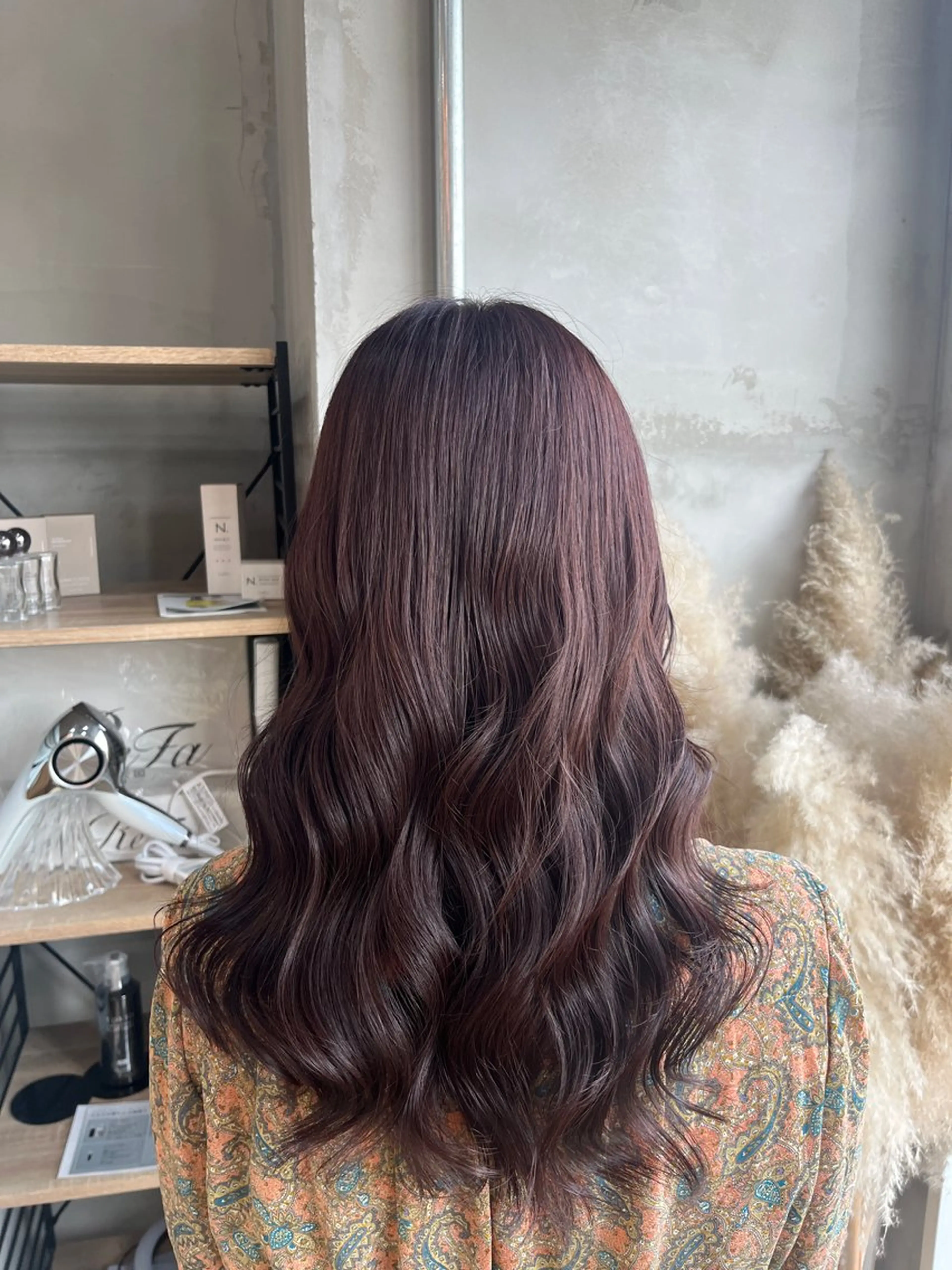 カラー ラベンダーカラー ピンクカラー ピンクラベンダー 田中 萌のヘアスタイル