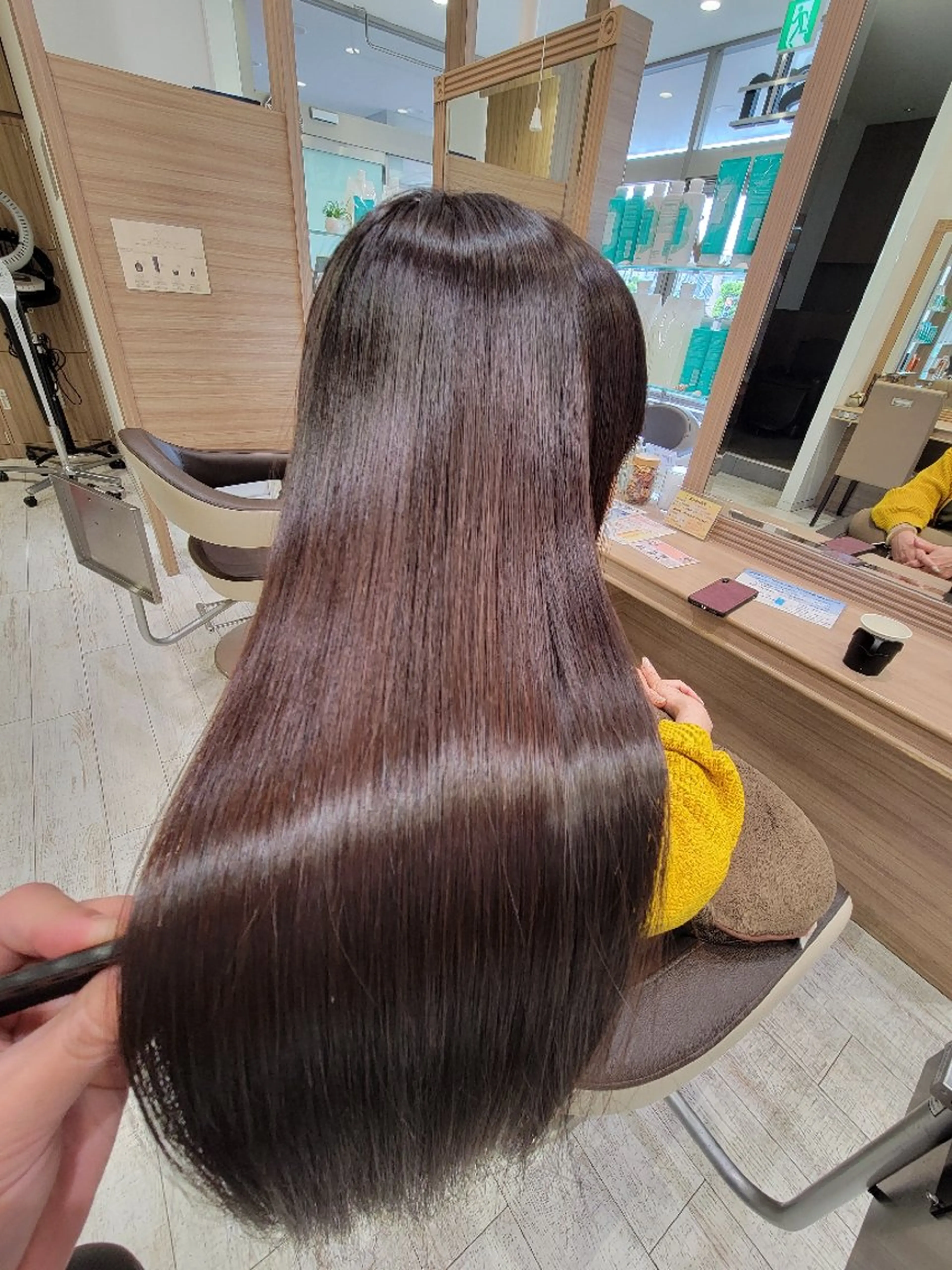 ロング 縮毛矯正 宮本 秀人のヘアスタイル