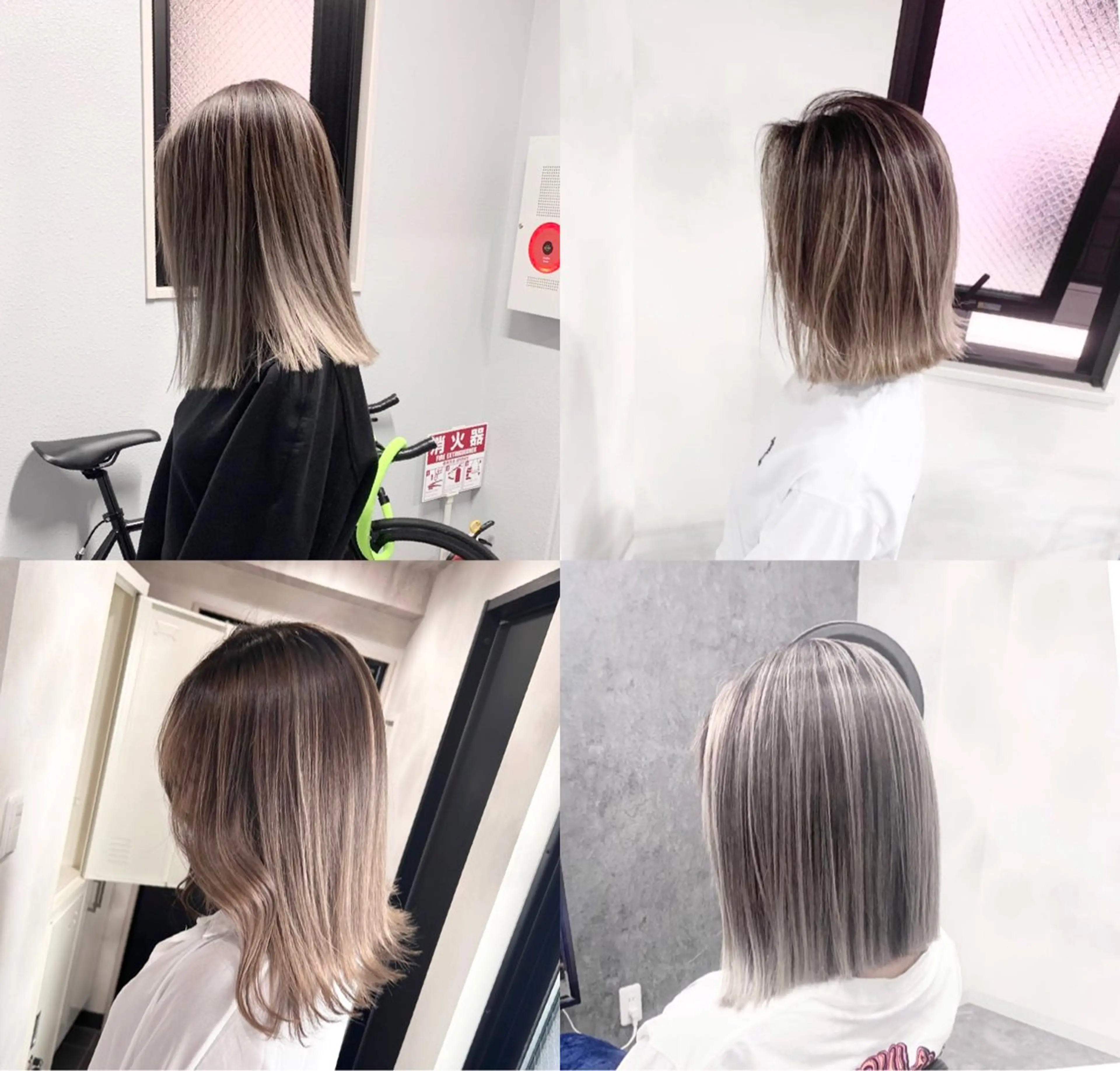 ミディアム カラー タニ ユウのヘアスタイル