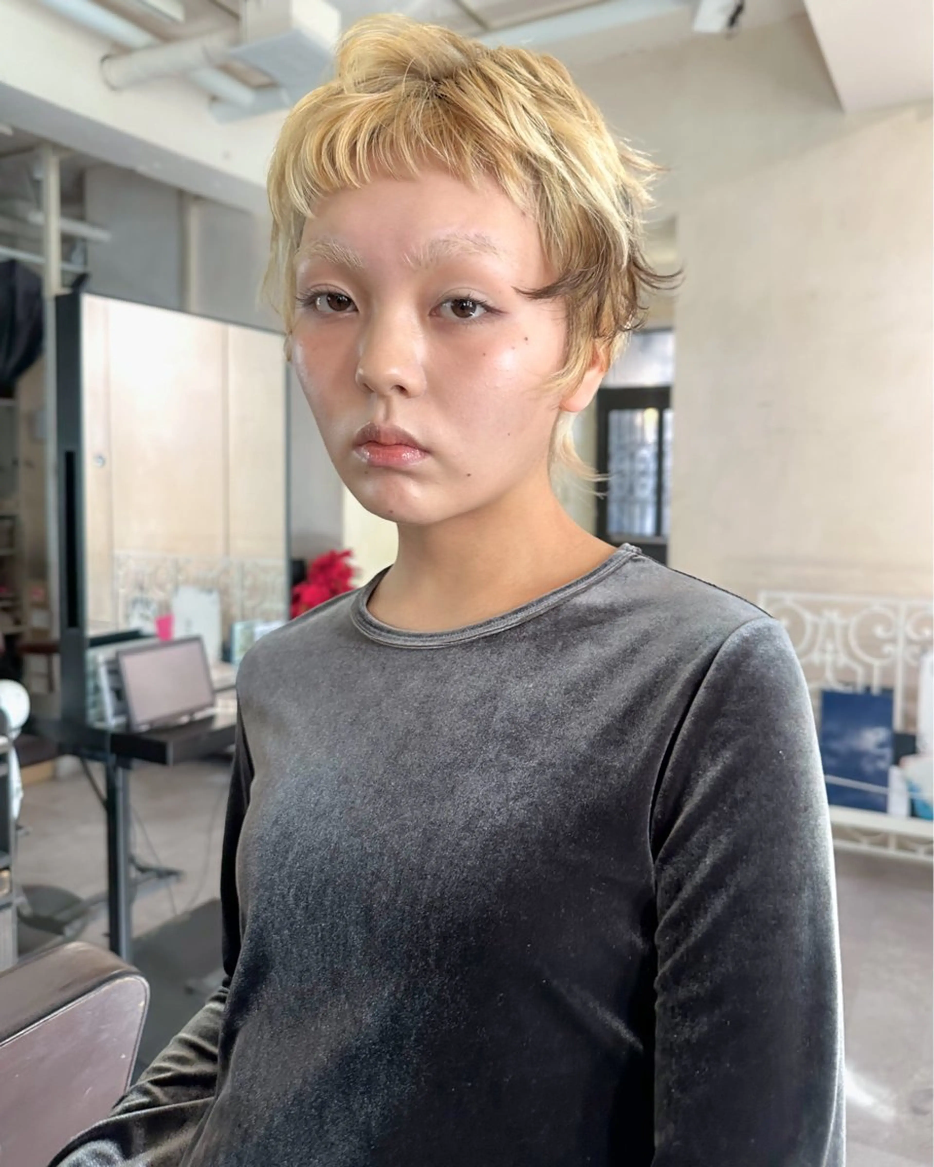 ショート ヘアカラー 似合わせカット ハイトーン/北村優人のヘアスタイル