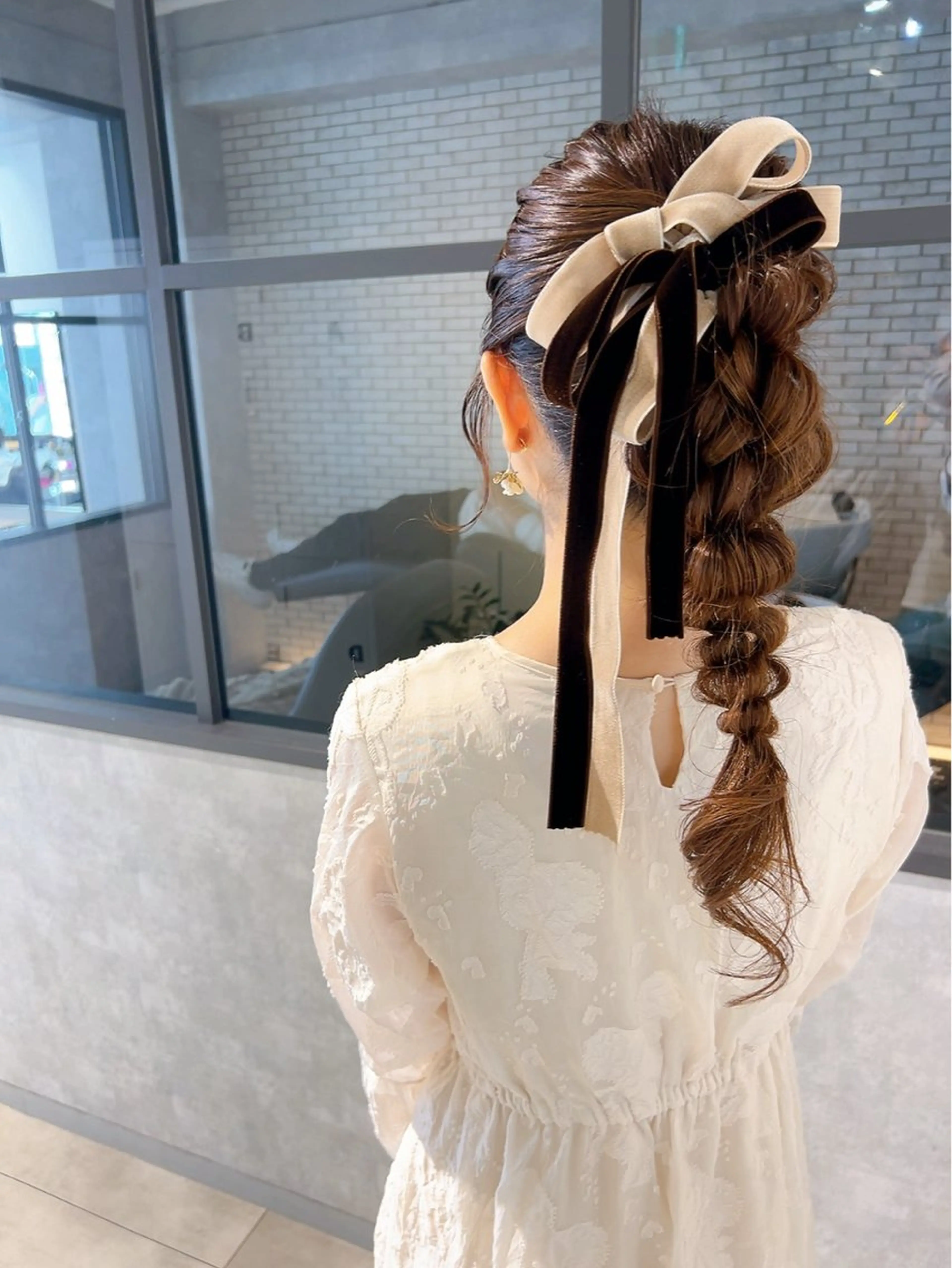 ヘアアレンジ 着物ヘア 卒業式のヘアスタイル 髪飾り ヘアセット 池田 みのりのヘアスタイル