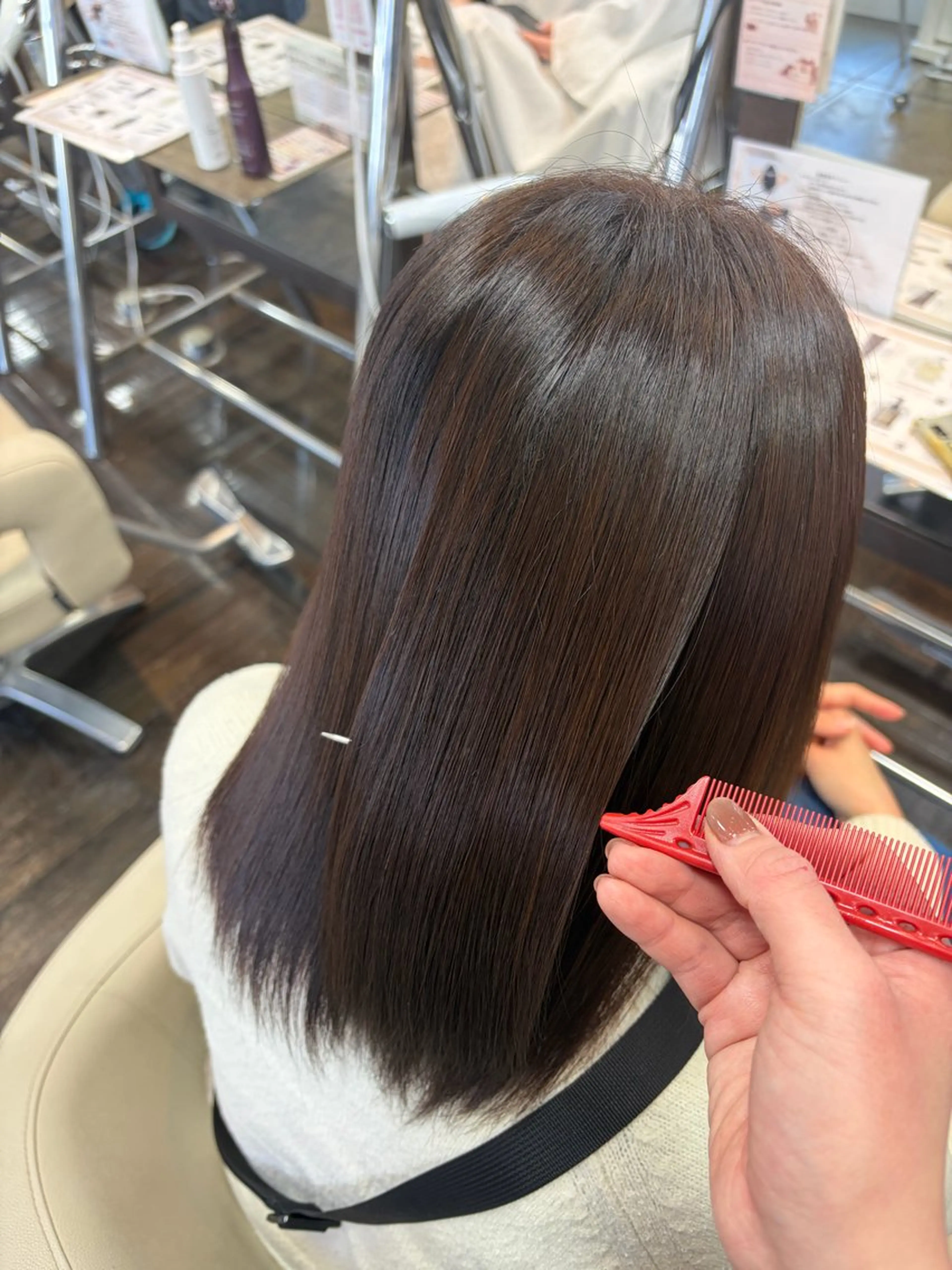 セミロング ヘアカラー トリートメント <髪質改善>河野 🍑AVANCE.のヘアスタイル