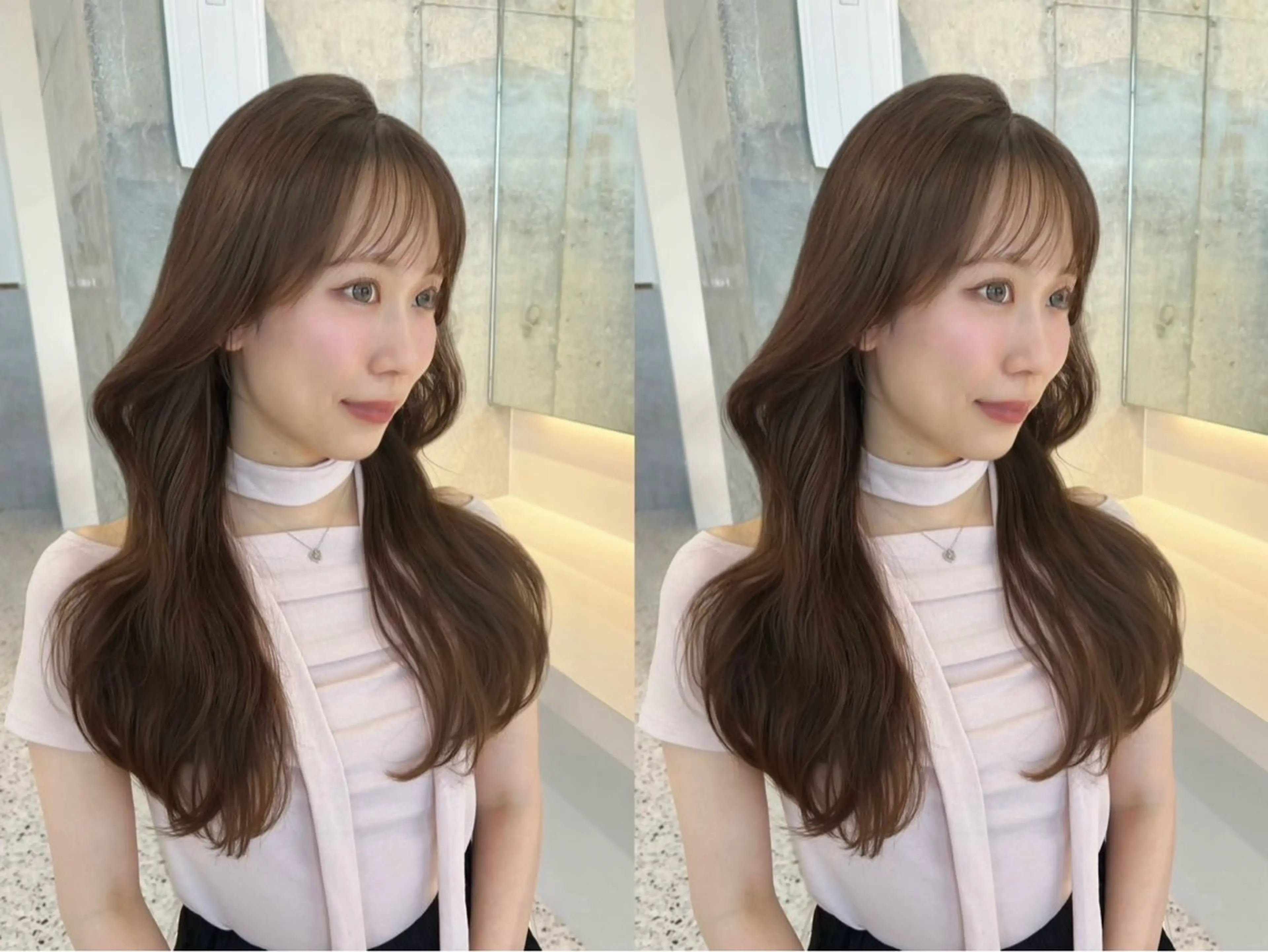 ロング レイヤーカット カット ヘアカラー 🎀透明感カラー shizuka🎀のヘアスタイル