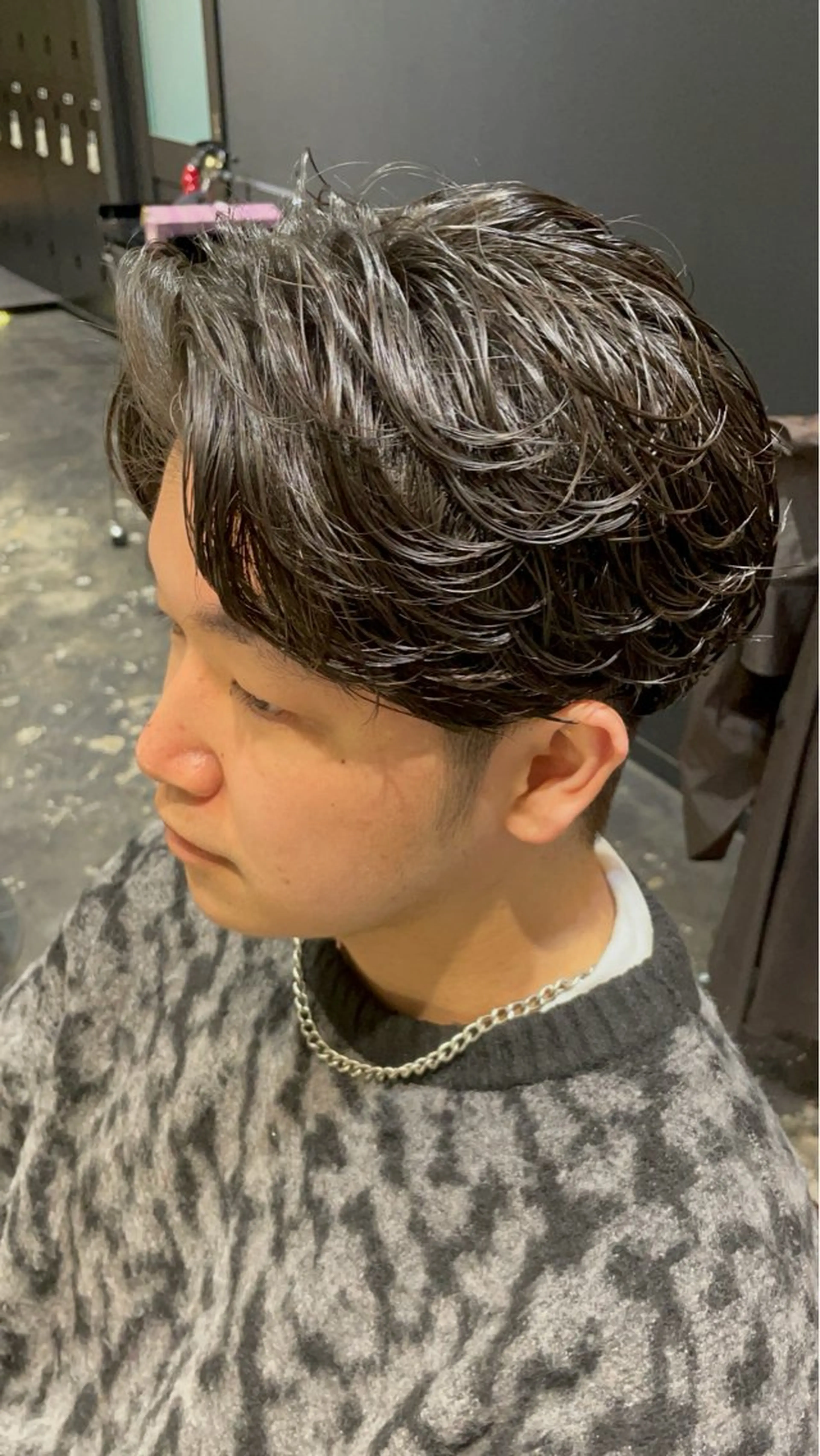 パーマ メンズ フェザーパーマ メンズパーマ カット パーマ 💈メンズ職人 ルキト💈のヘアスタイル