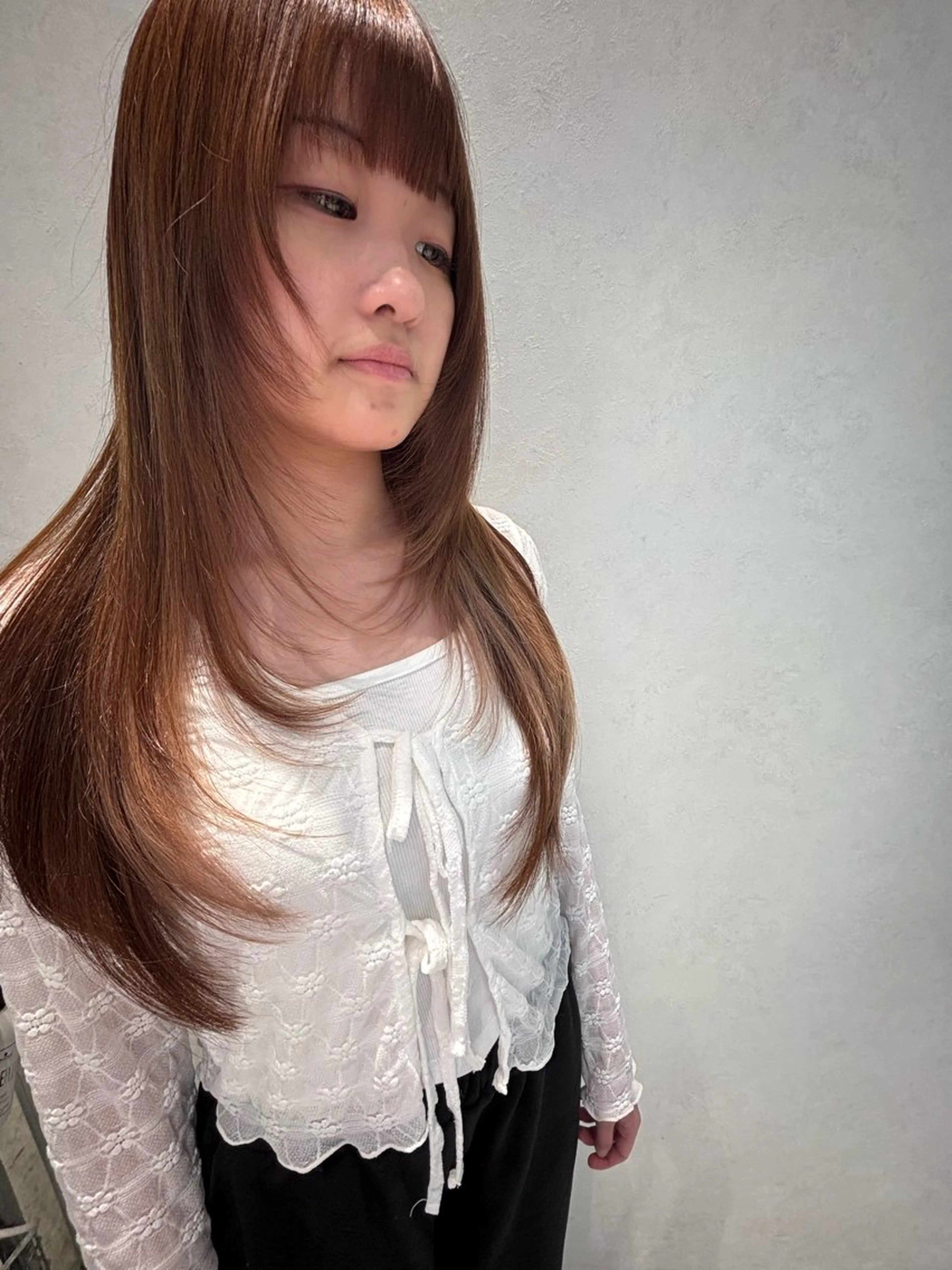 セミロング レイヤーカット 山田 ひかりのヘアスタイル