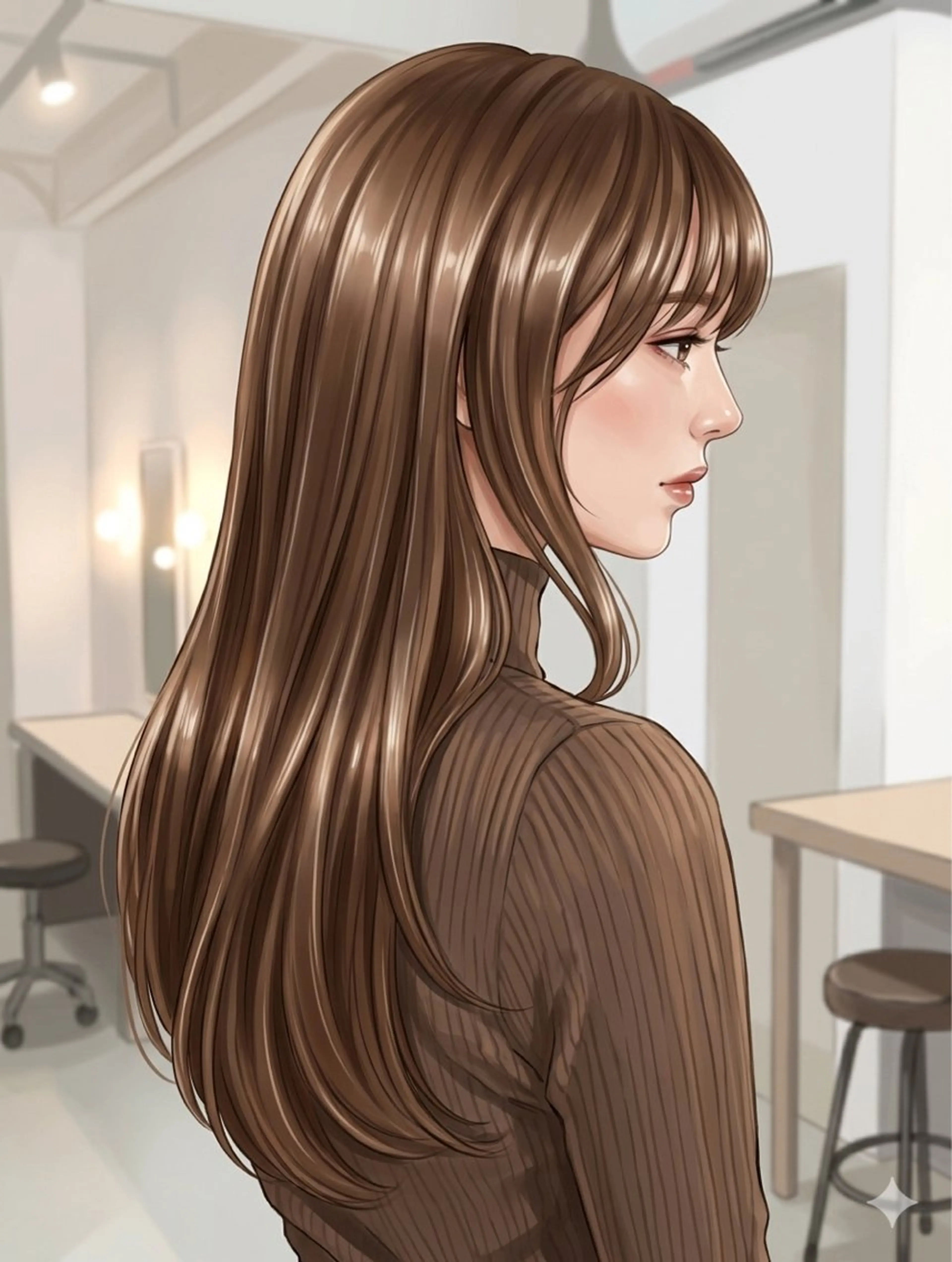 ロング 縮毛矯正 M.SLASH菅原 正裕のヘアスタイル