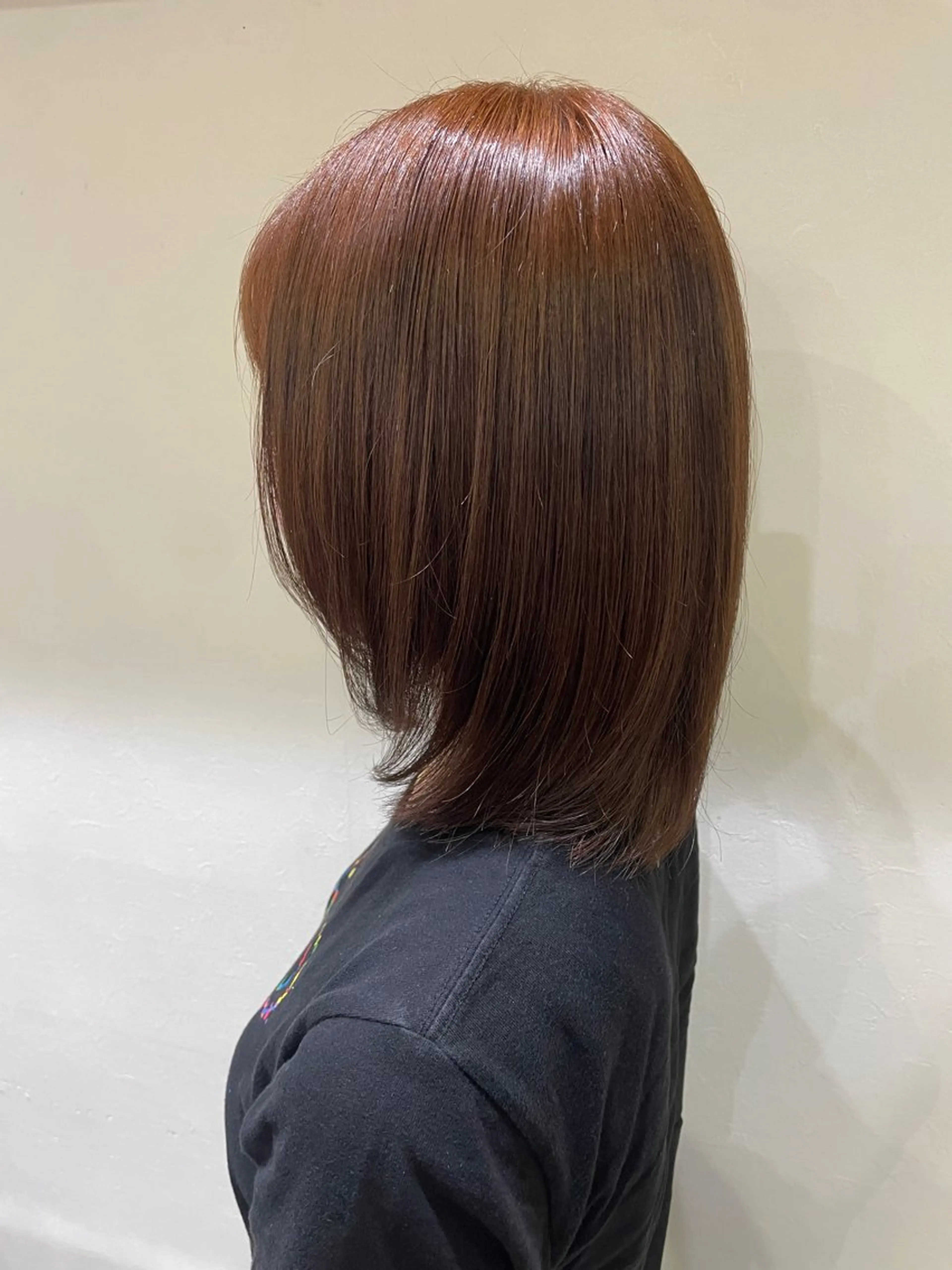 ロング カラー ブラウンカラー オレンジ オレンジブラウン ヘアカラー こころ🎀 カラーモデル様募集中のヘアスタイル