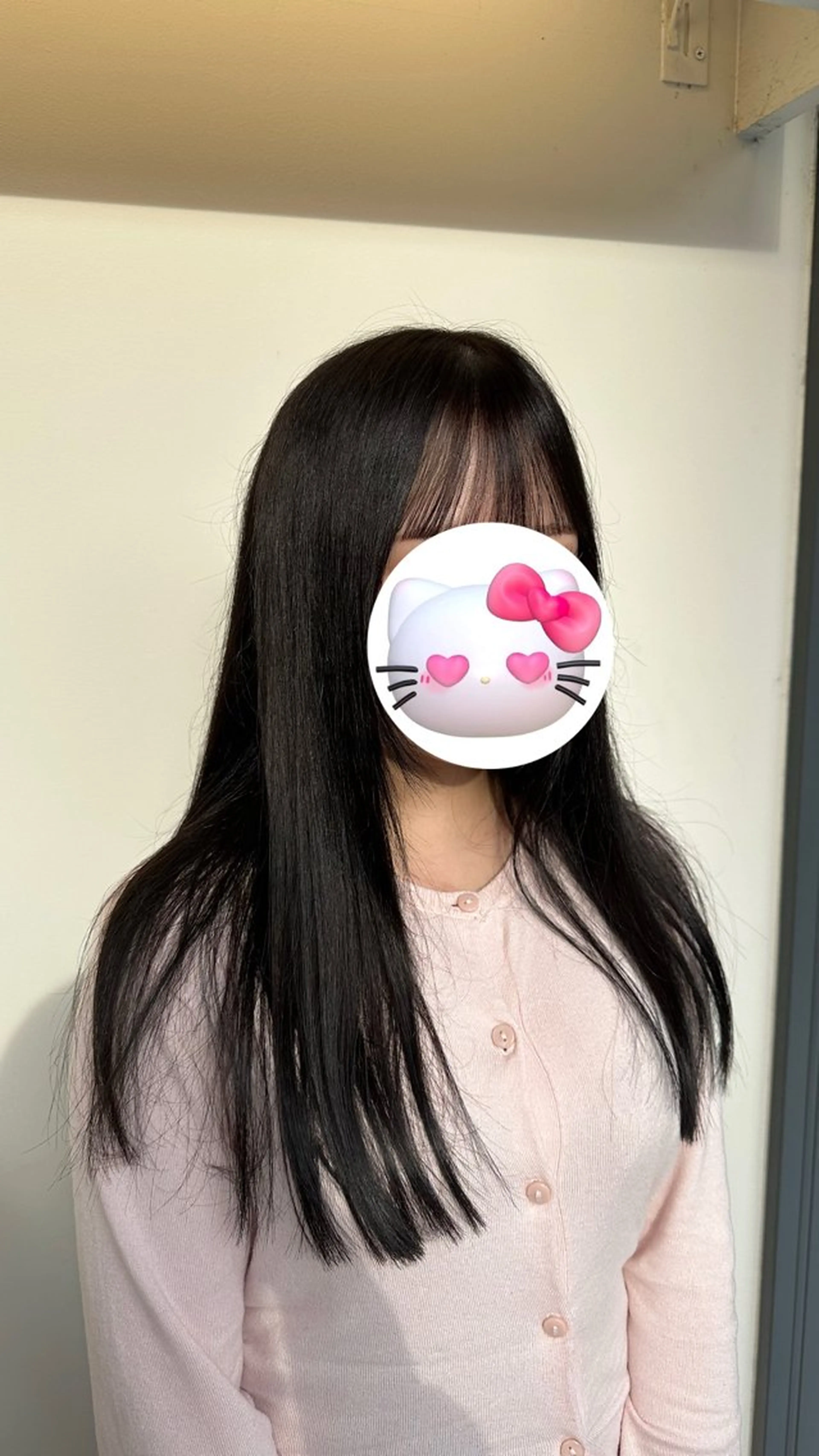 ロング カラー 黒髪 Agu hair noman マナのヘアスタイル