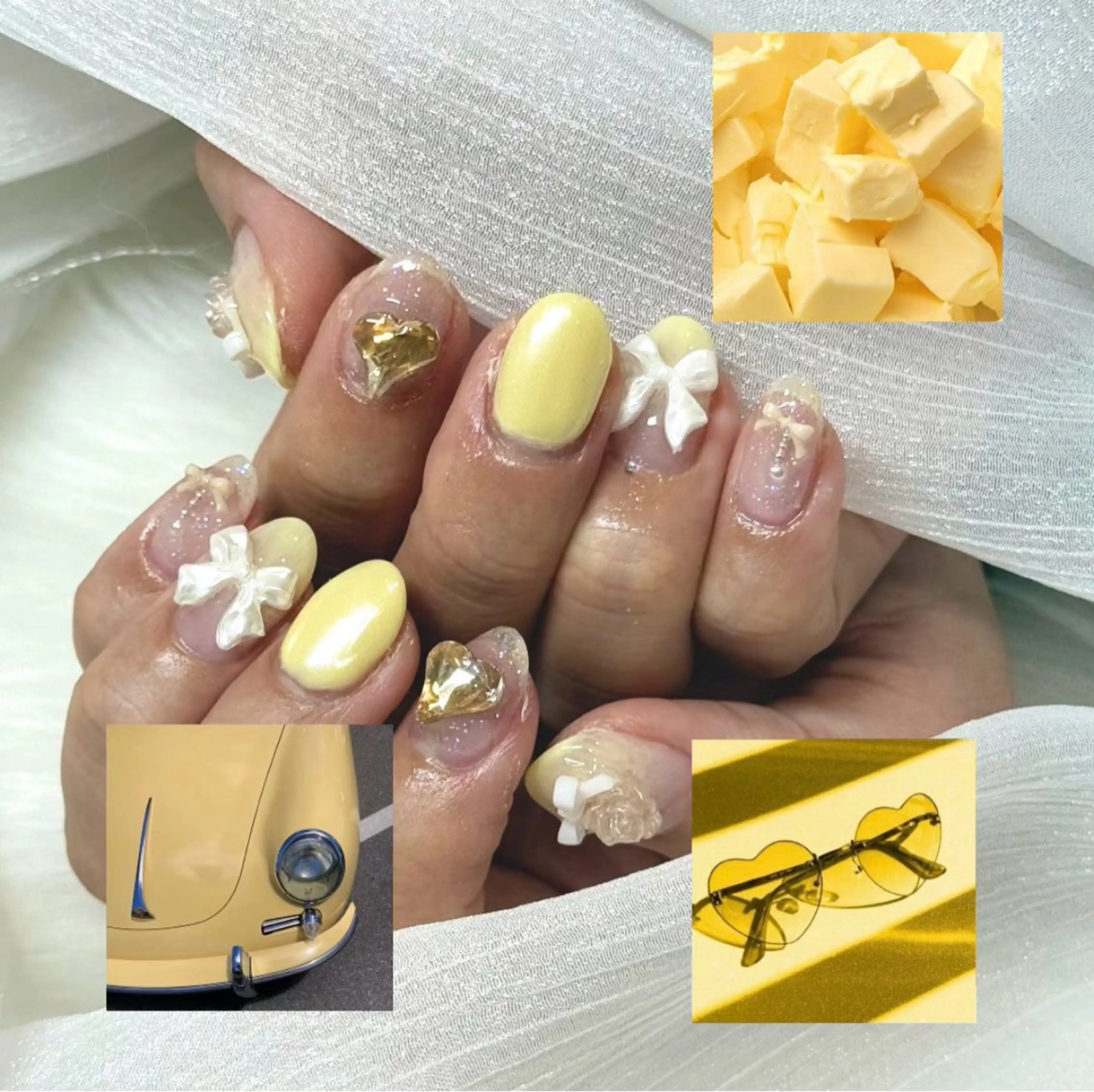 ネイル ワンホンネイル ハンドネイル やなじ 🦊🦋のネイルデザイン