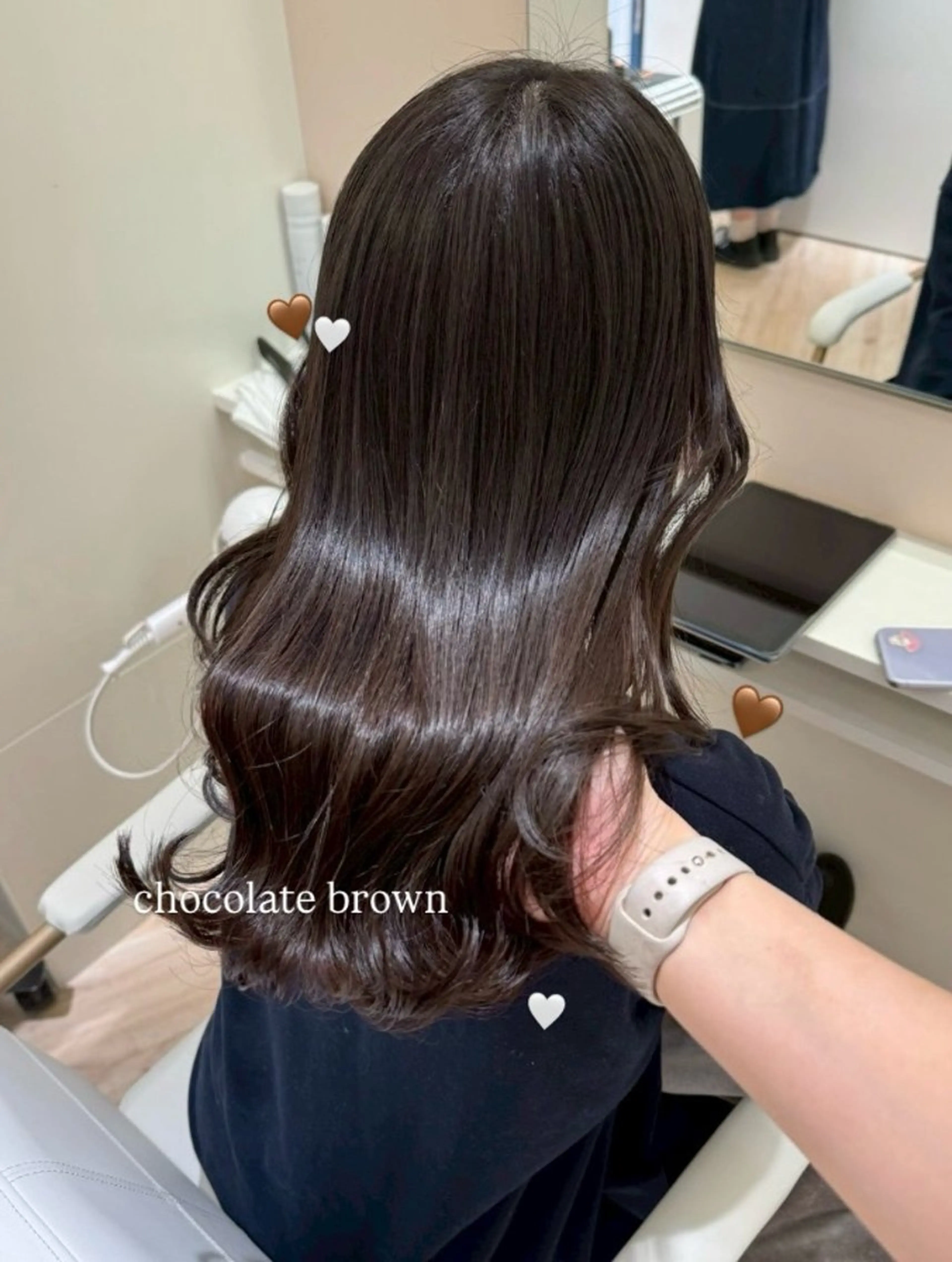 ロング カラー Parve Mix 森 美遥🇰🇷🩶のヘアスタイル