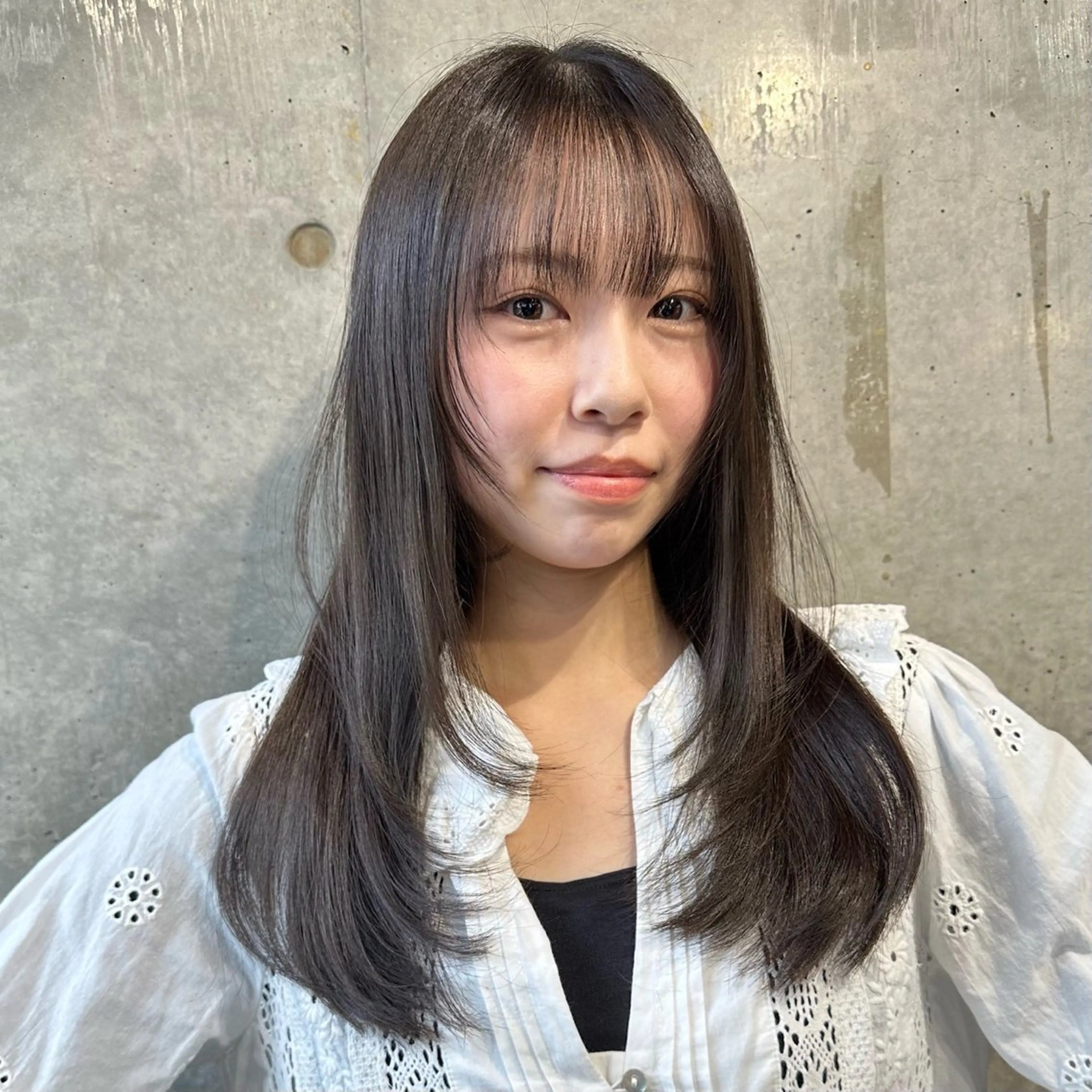 ロング カラー グレージュ レイヤーカット DAIKIベージュ 🍂レイヤーカットのヘアスタイル