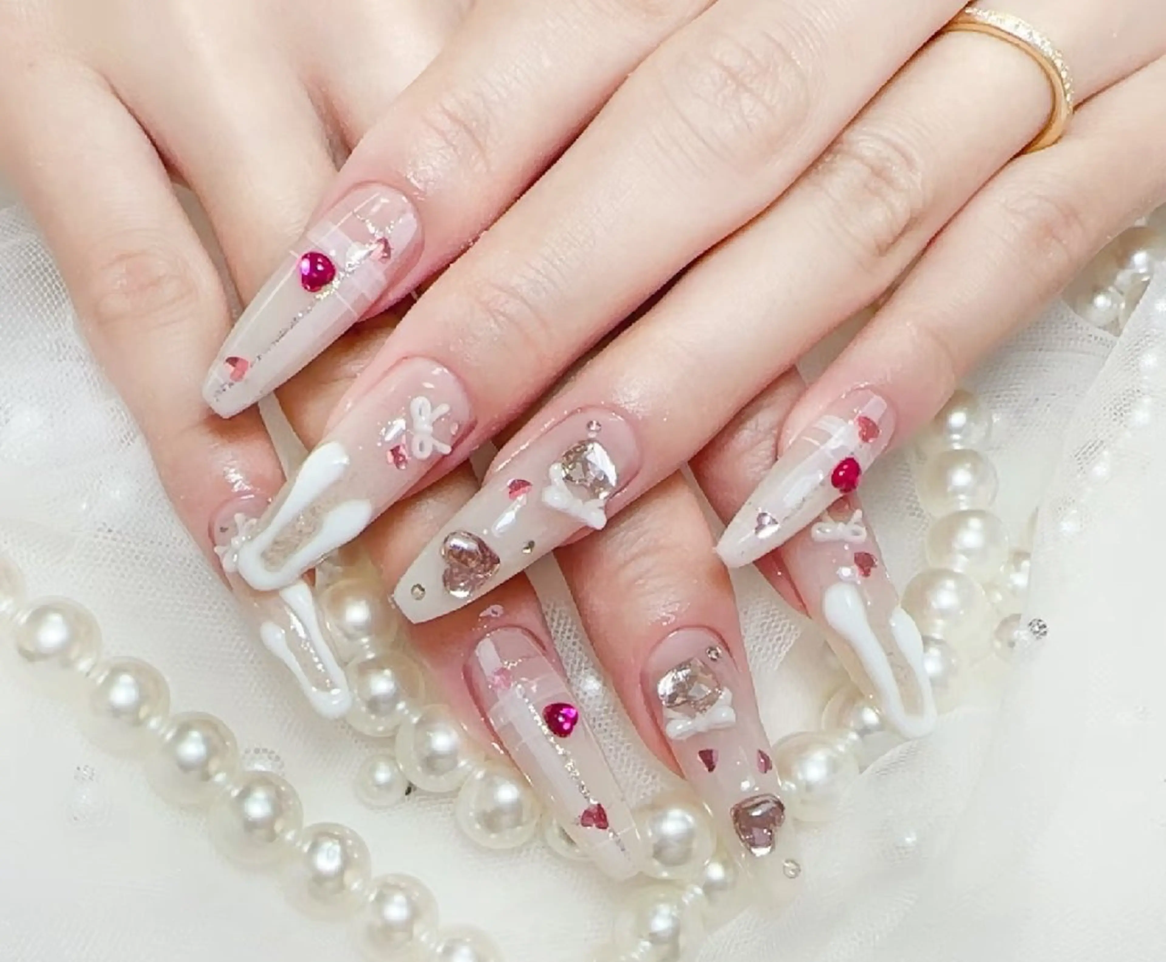 ネイル chiara  長さ出し/パラジェルのネイルデザイン