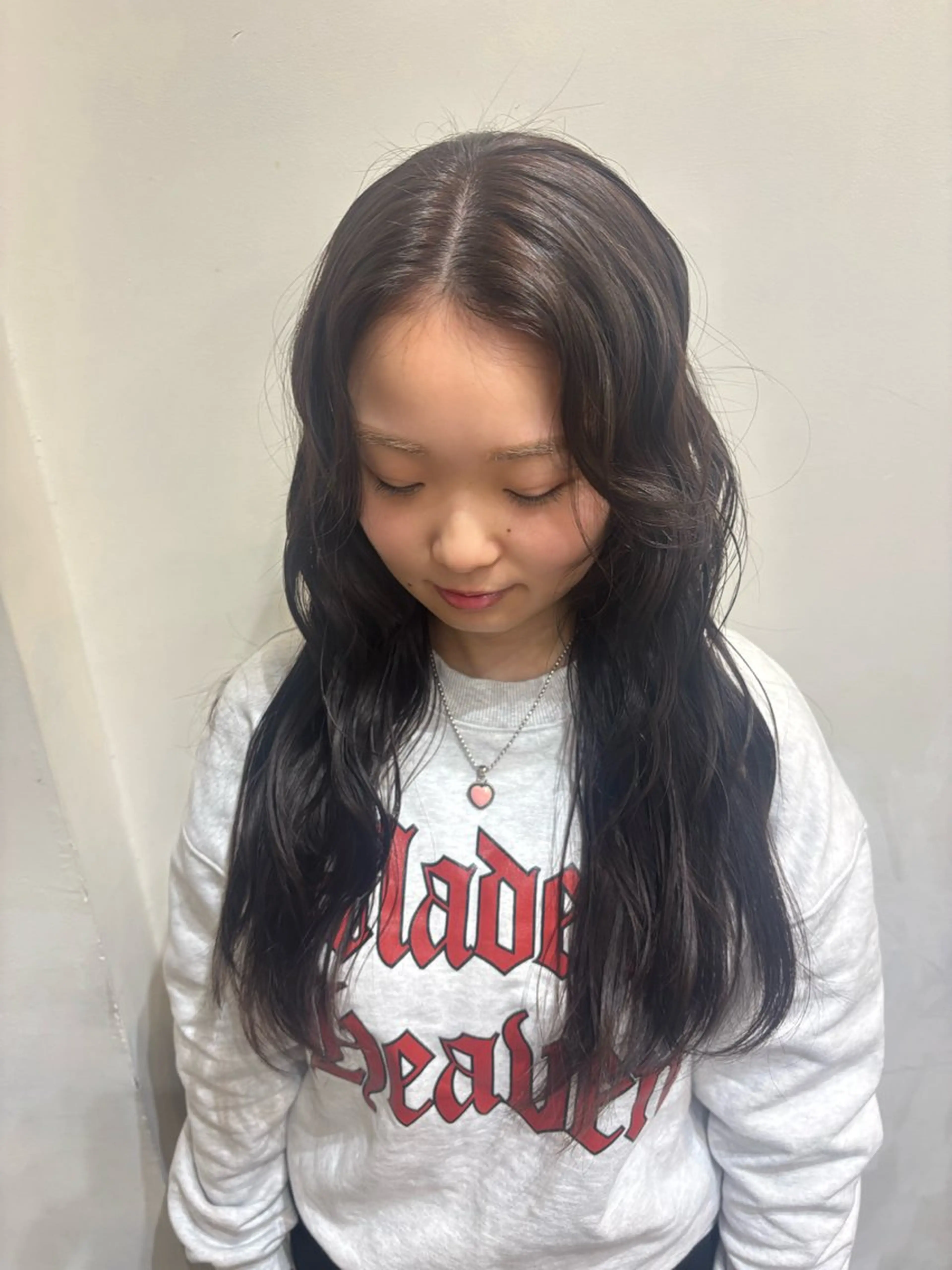 ロング カラー ブラウンカラー 似合わせカット ヘアカラー CIECA . COCOROのヘアスタイル