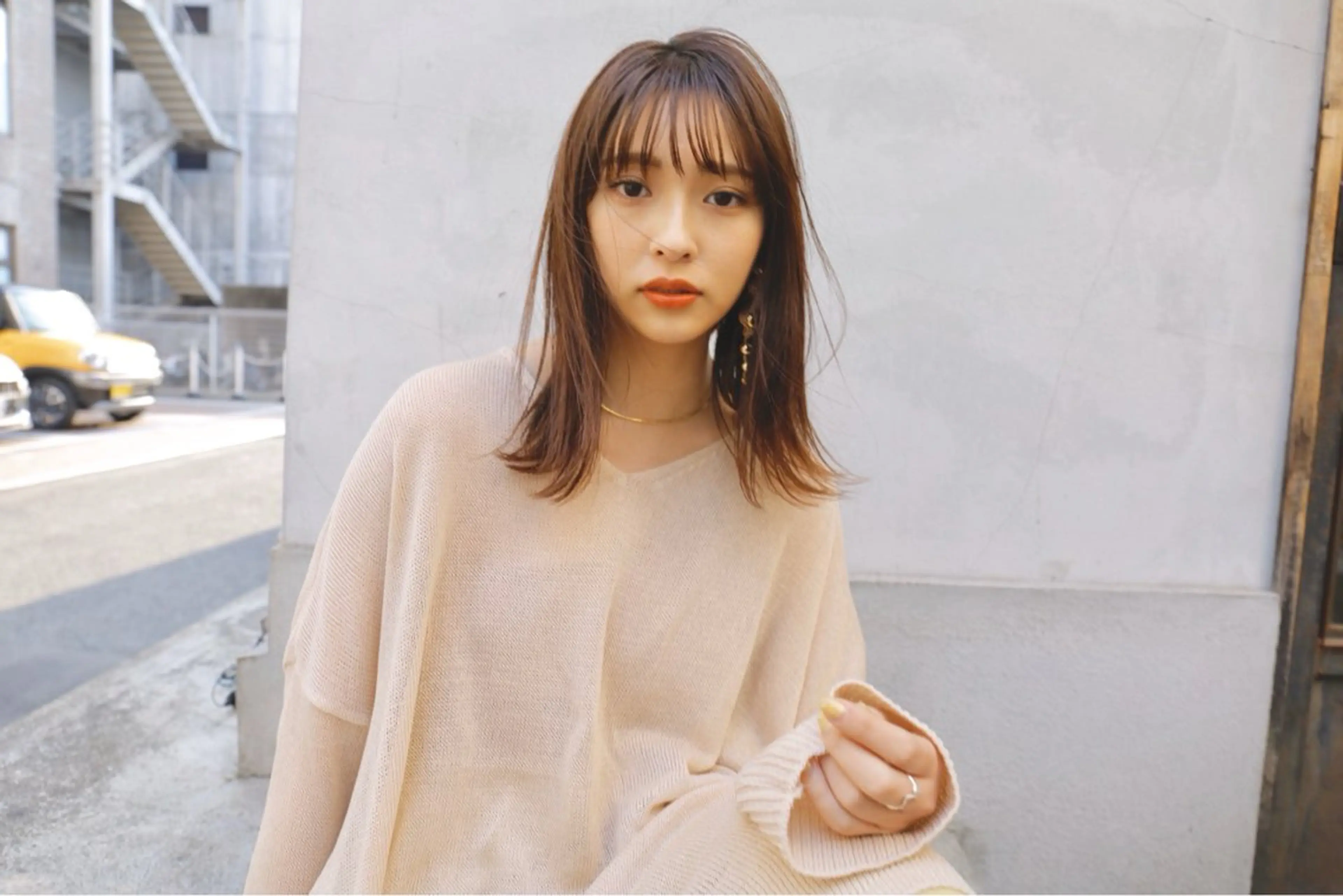 セミロング 福岡美容室 Nidée ニディーのヘアスタイル