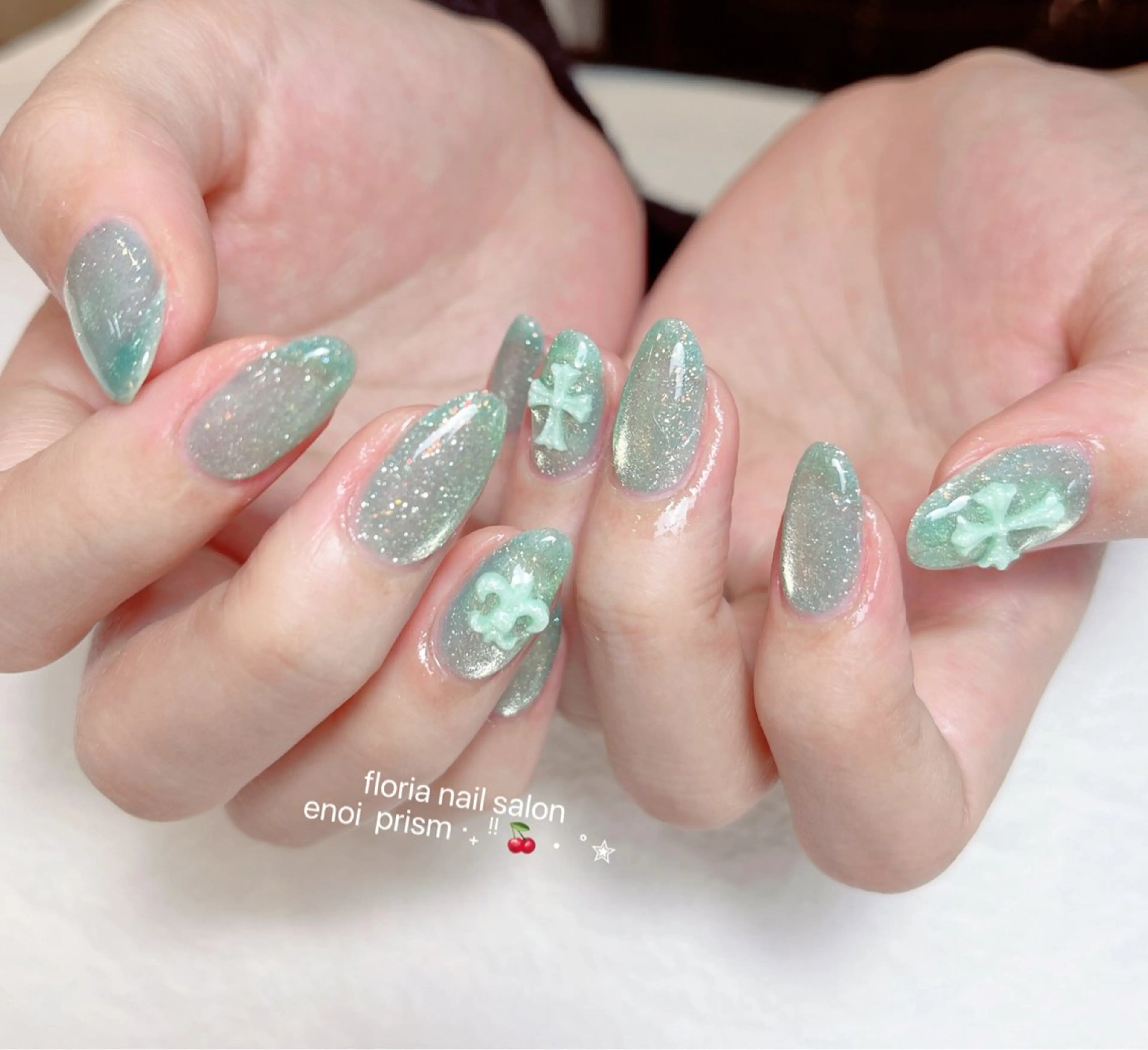 ネイル アートネイル 桜ネイル フレンチネイル ハート 韓国ネイル ハンドネイル Floria nail salonのネイルデザイン