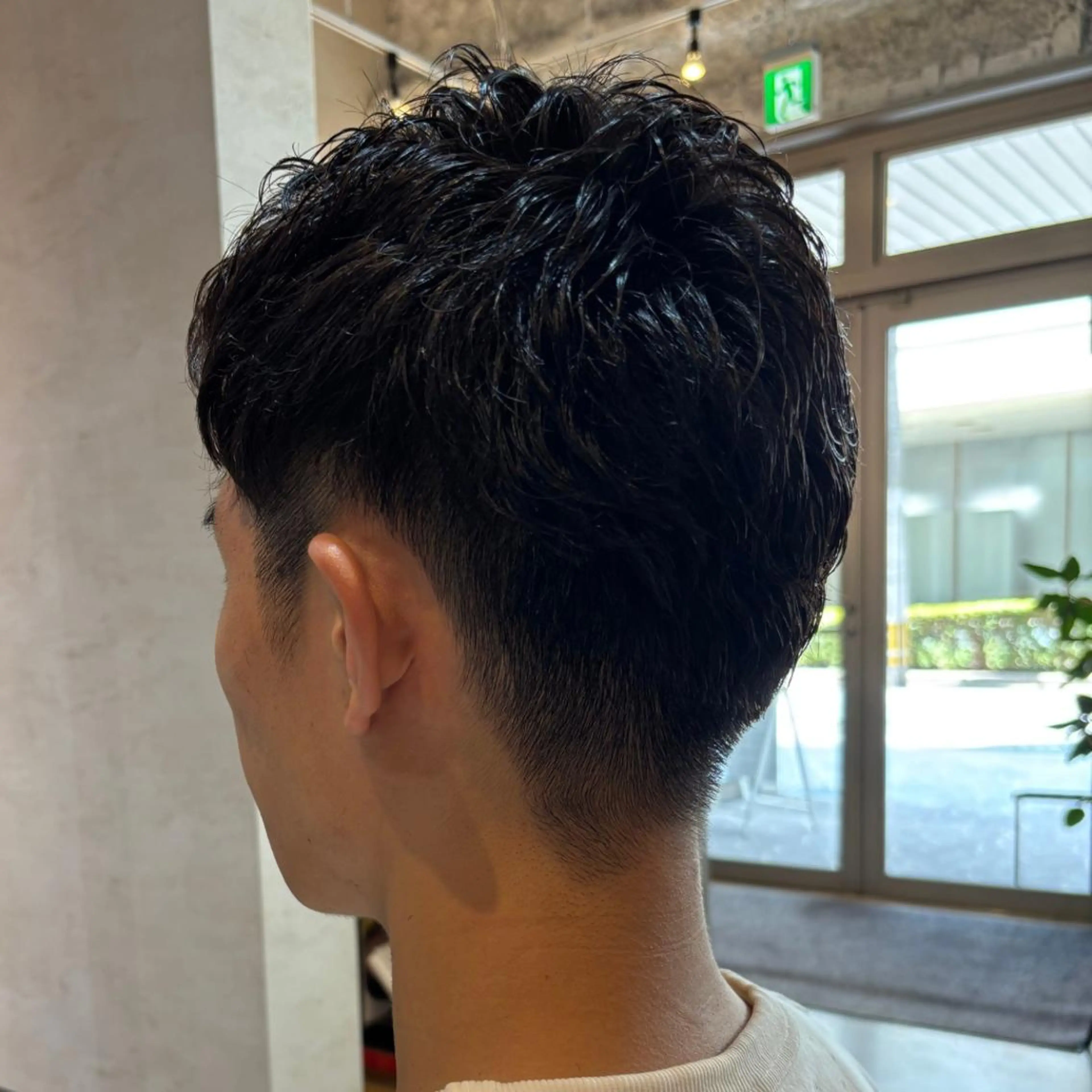 ショート カット パーマ ONE.STOP. LABO/メンズのヘアスタイル