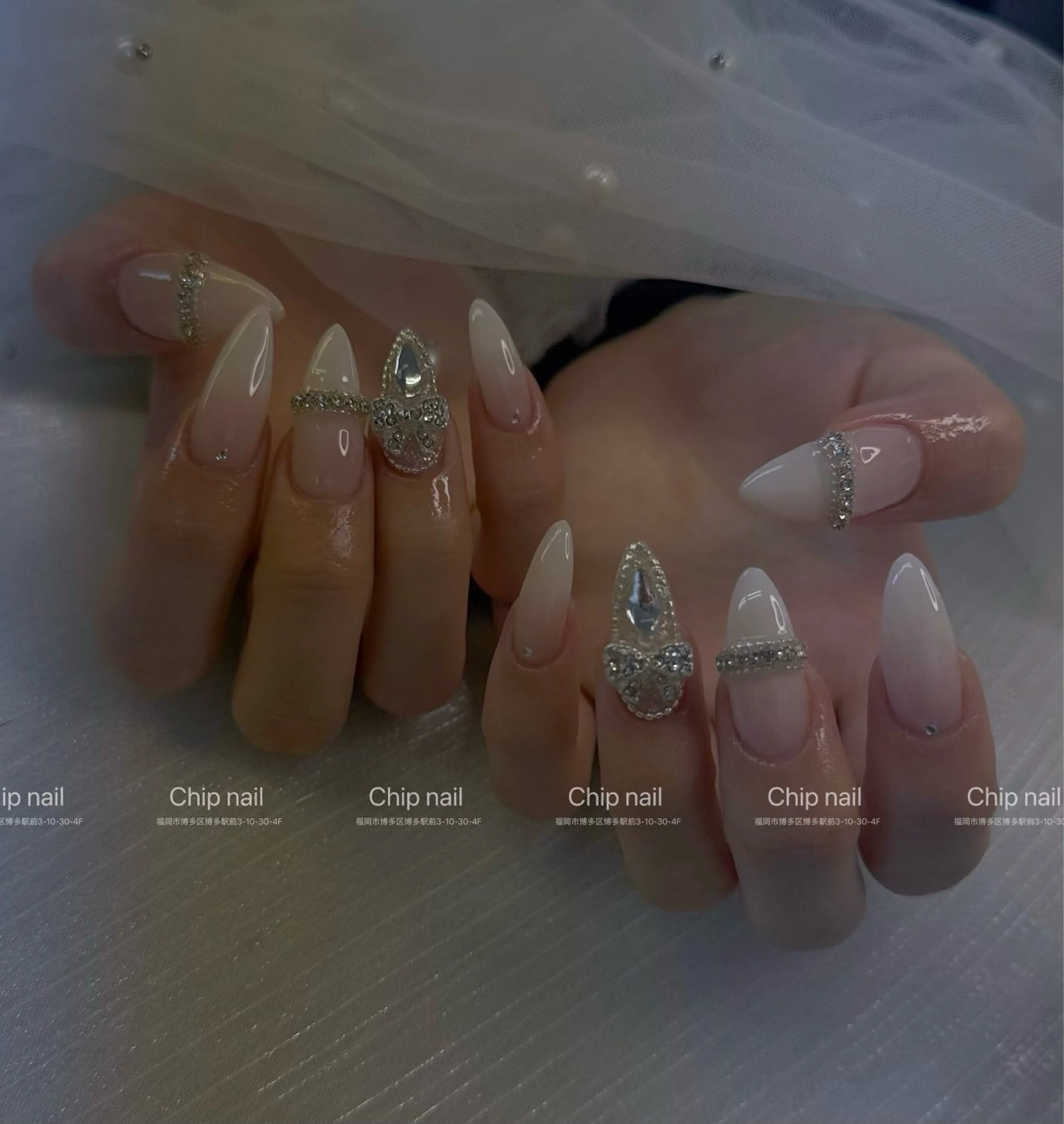 ネイル ロングネイル ハンドネイル chip nail harukaのネイルデザイン