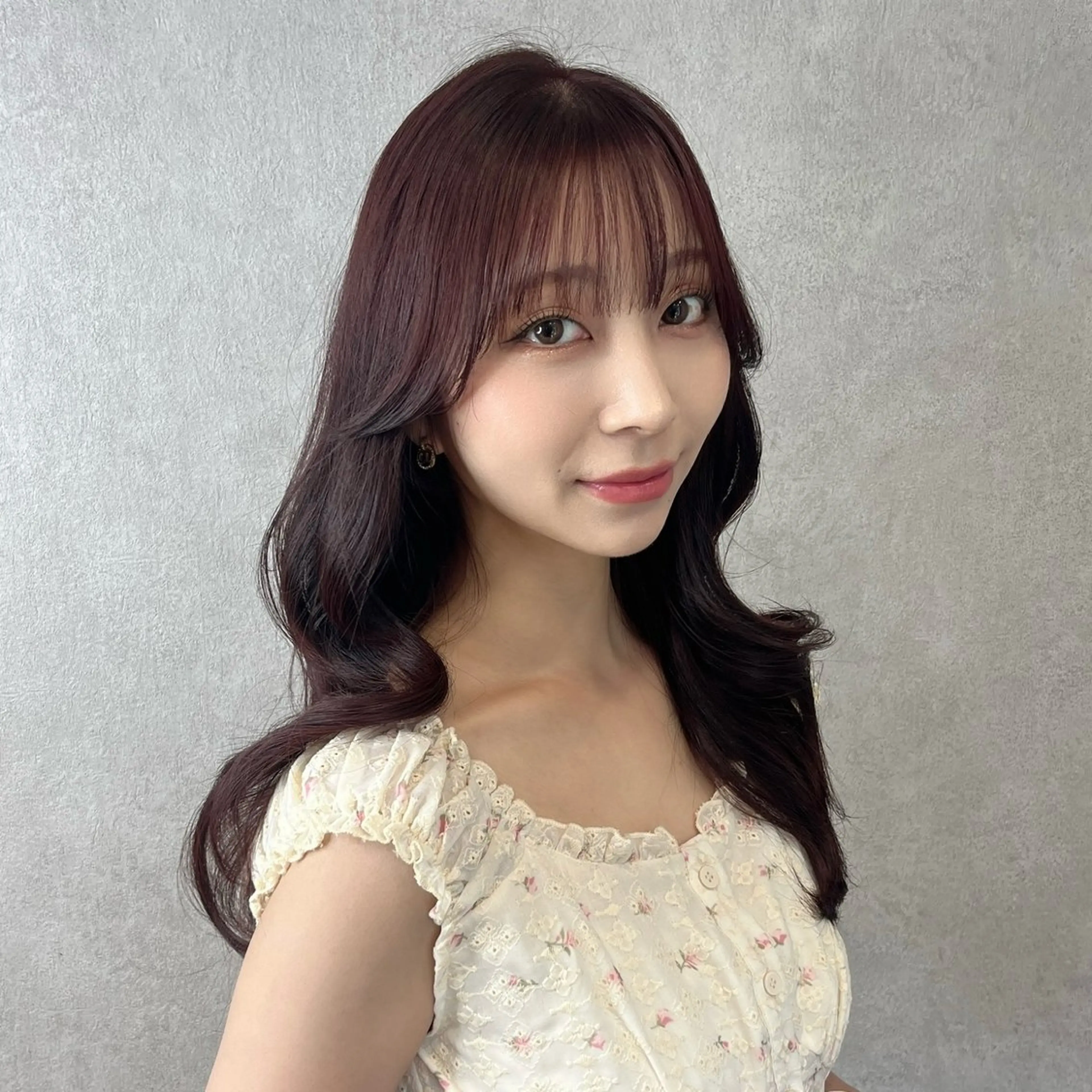 セミロング カット ヘアカラー 韓国🎀レイヤー/艶 髪/縮毛矯正/ユリナのヘアスタイル