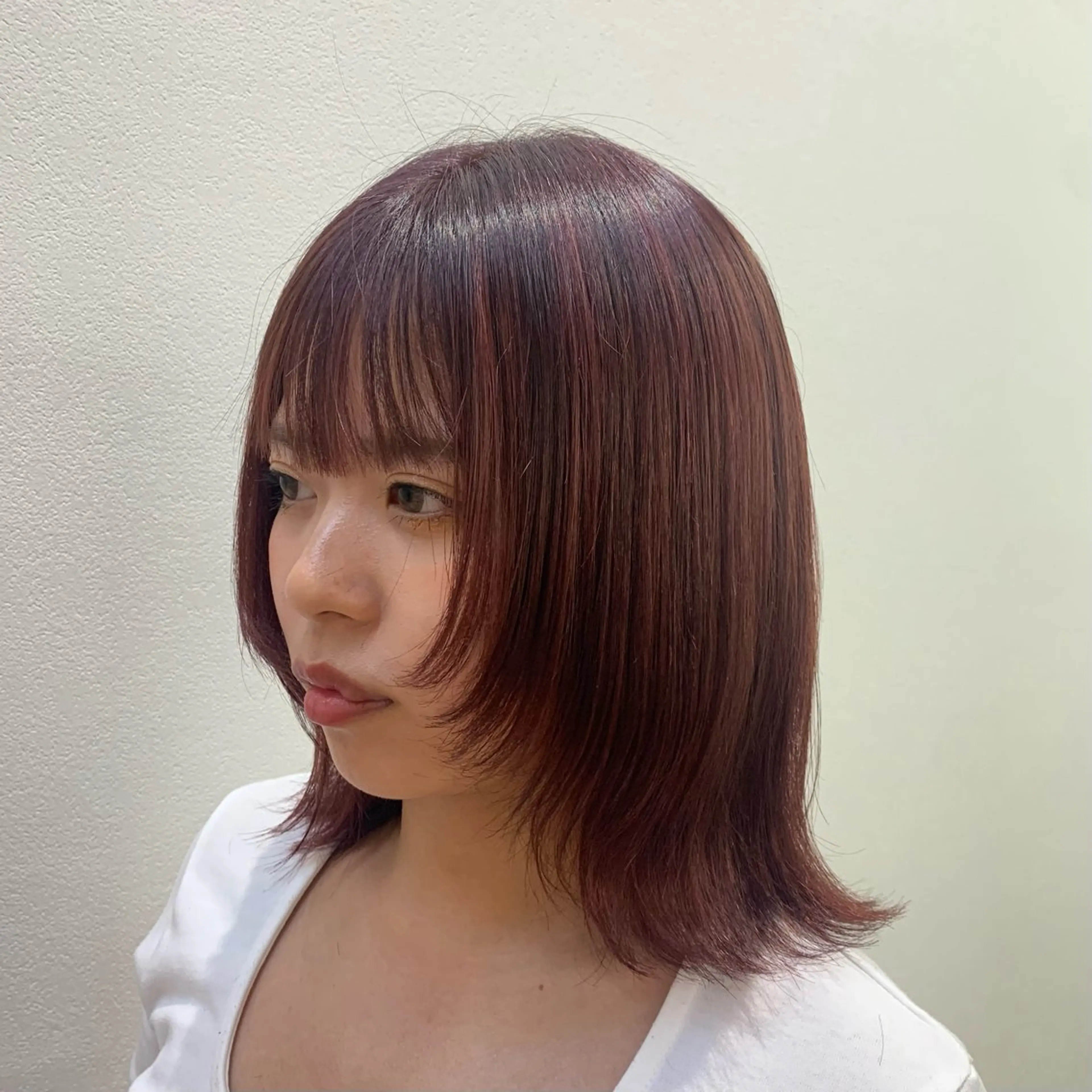 ショート カラー ヘアアレンジ キヨミ 韓国レイヤーカットのヘアスタイル