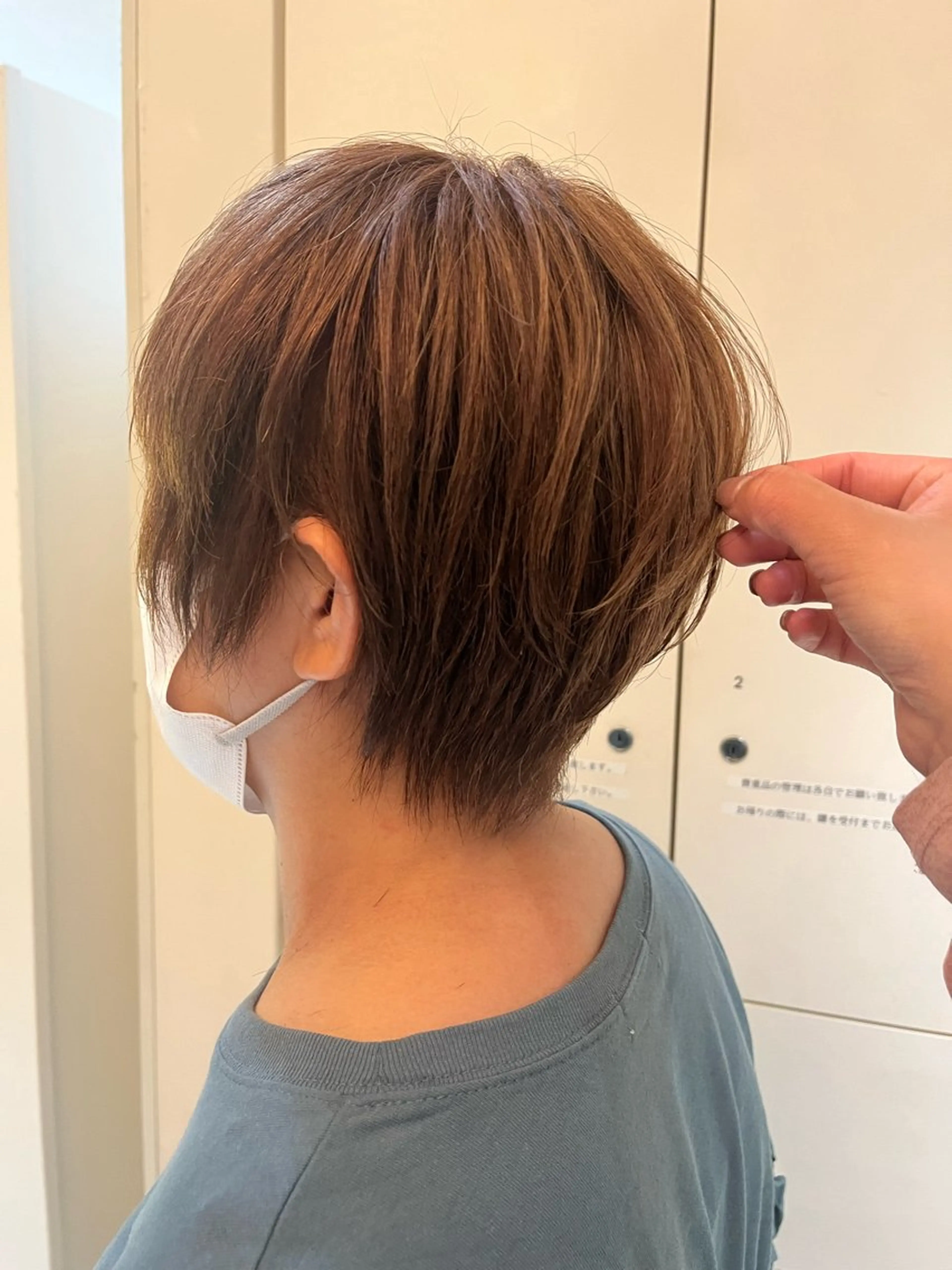 ショート くびれヘア ショートヘア 透明感カラー/ レイヤーkotonoのヘアスタイル