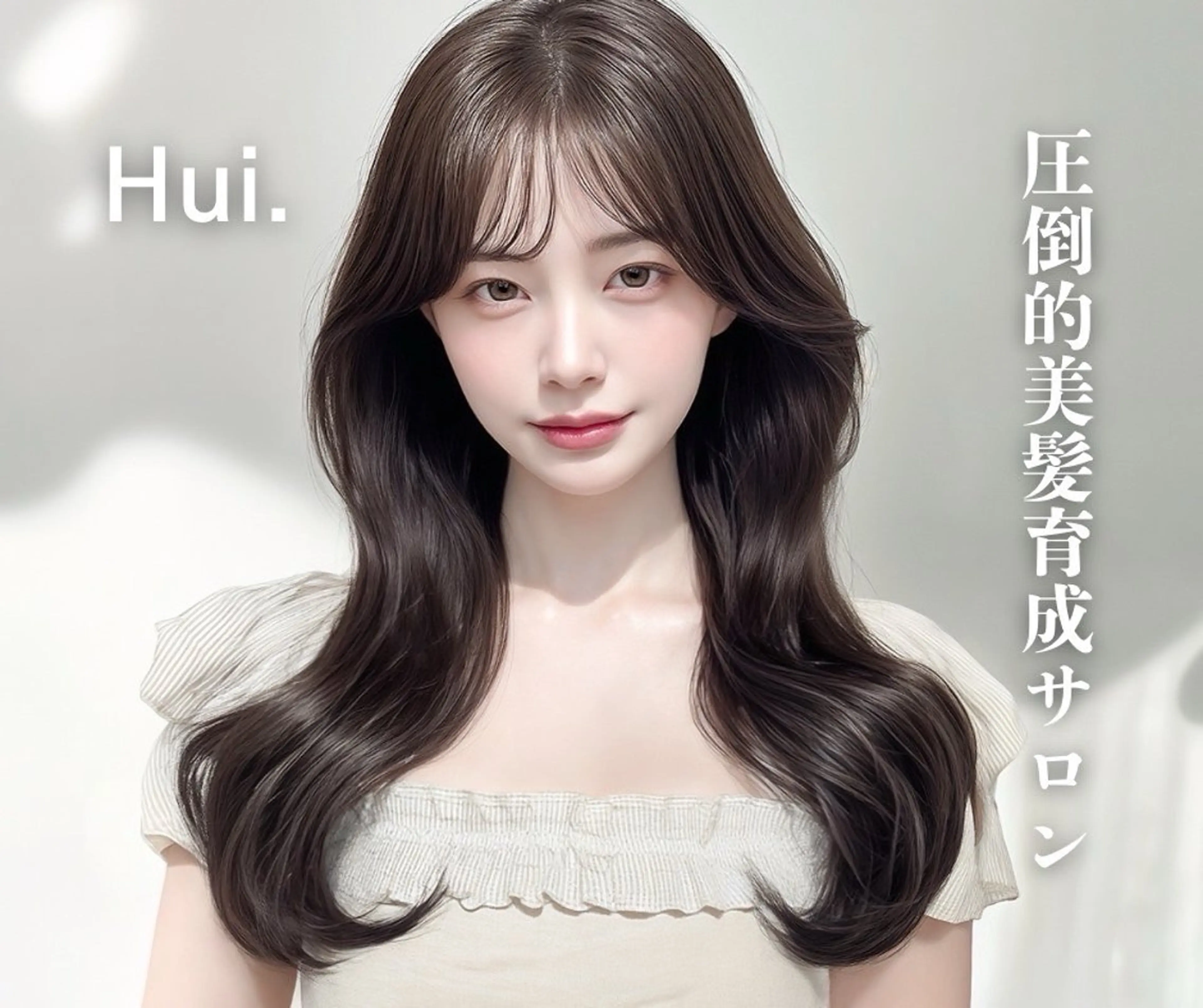 ロング ヘアカラー トリートメント Hui.所属・縮毛矯正・髪質改善 特化 出納 直起のヘアスタイル