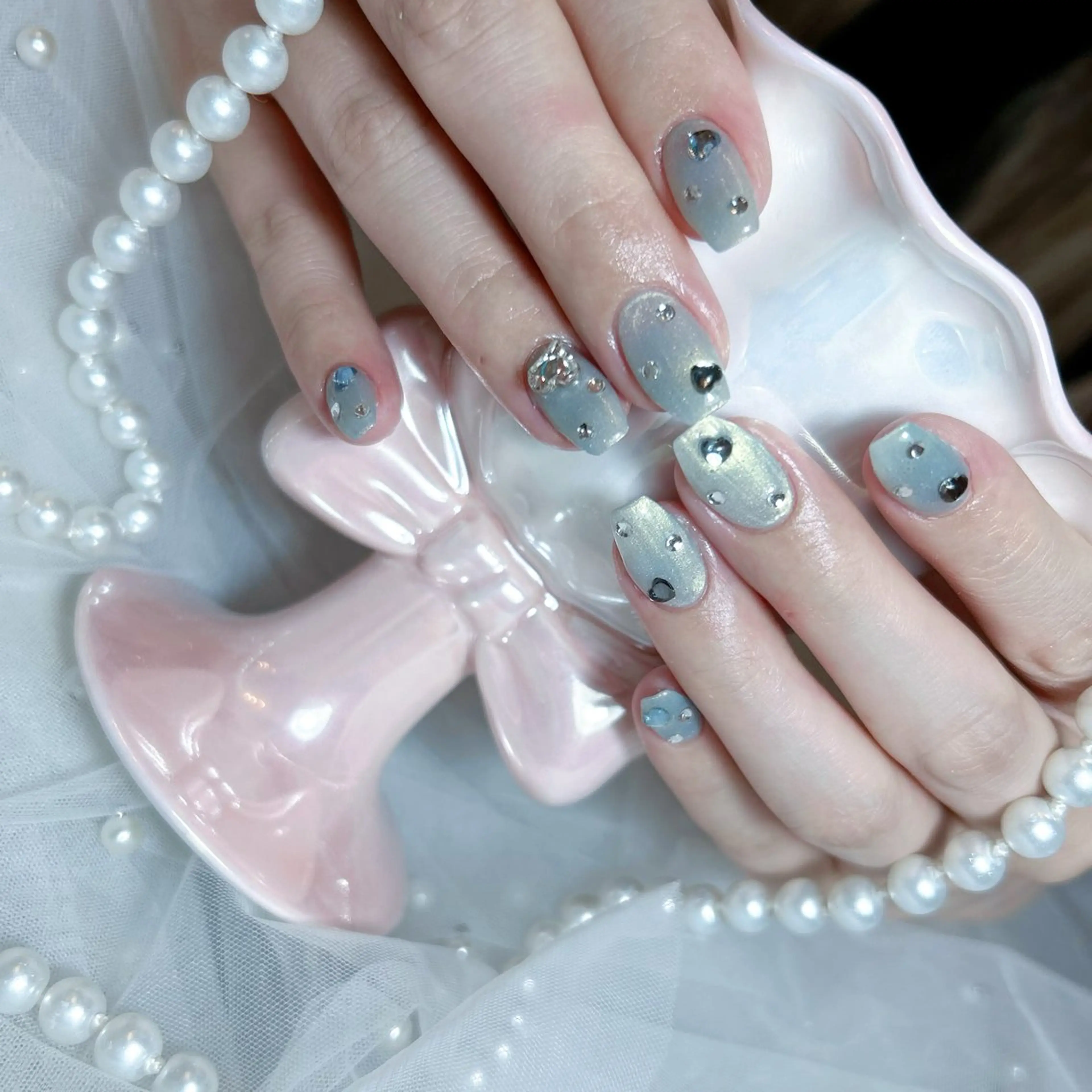 ネイル ハンドネイル Yudia🩵 Yuiのネイルデザイン