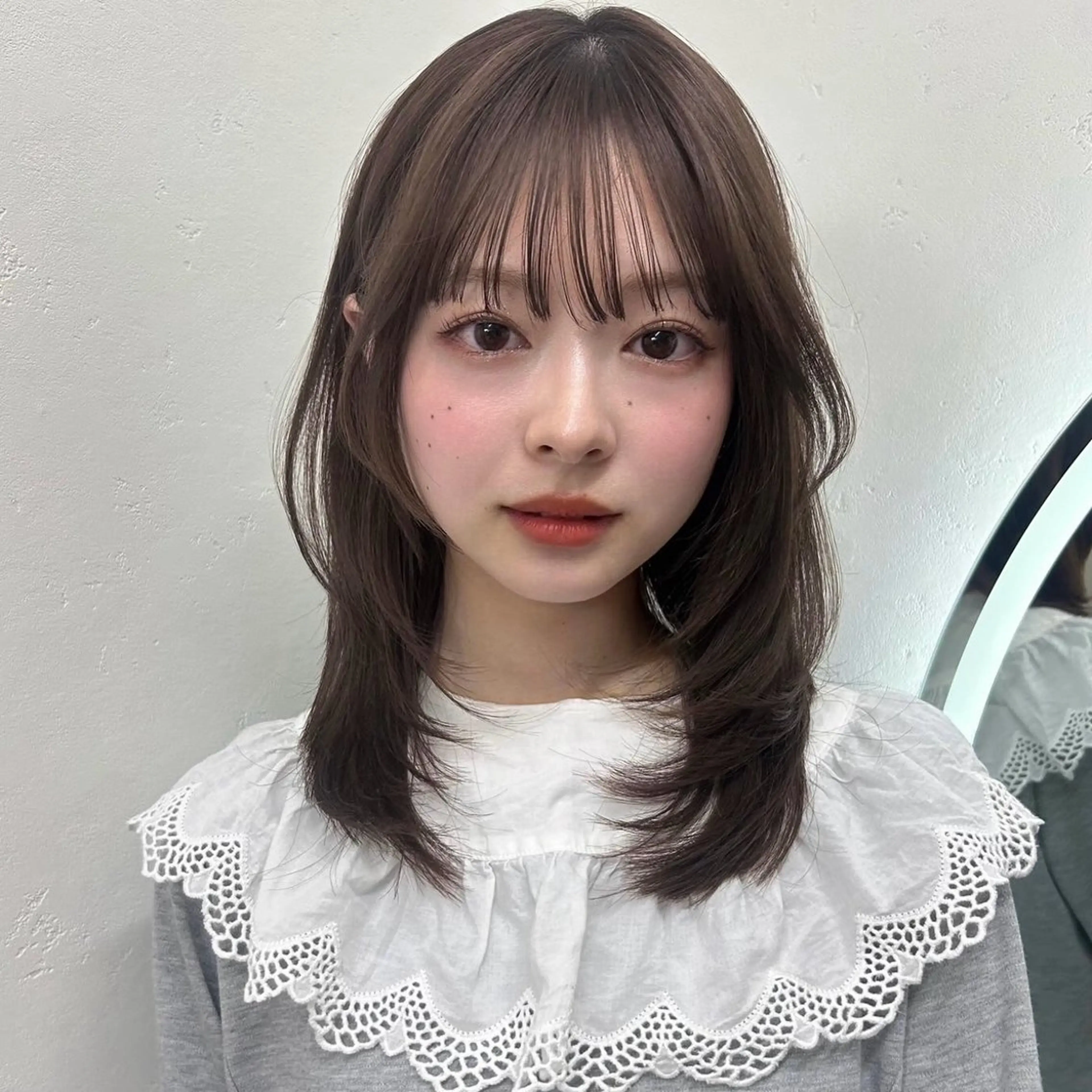 セミロング レイヤーカット カット ヘアカラー トリートメント 🌸透明感/レイヤー / 栗林 彩🌸のヘアスタイル