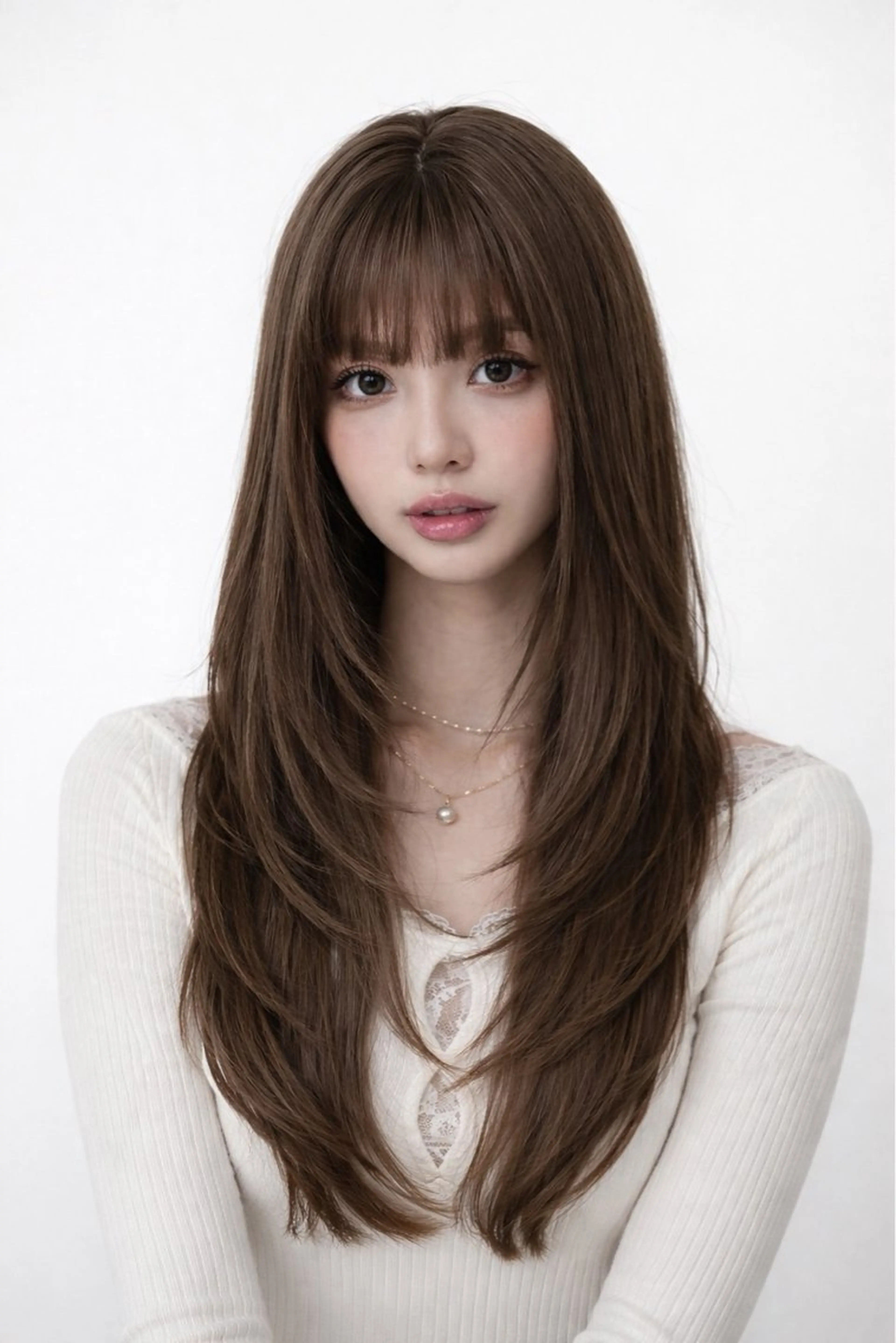 ロング レイヤー/前髪顔周り COA/Minamiのヘアスタイル