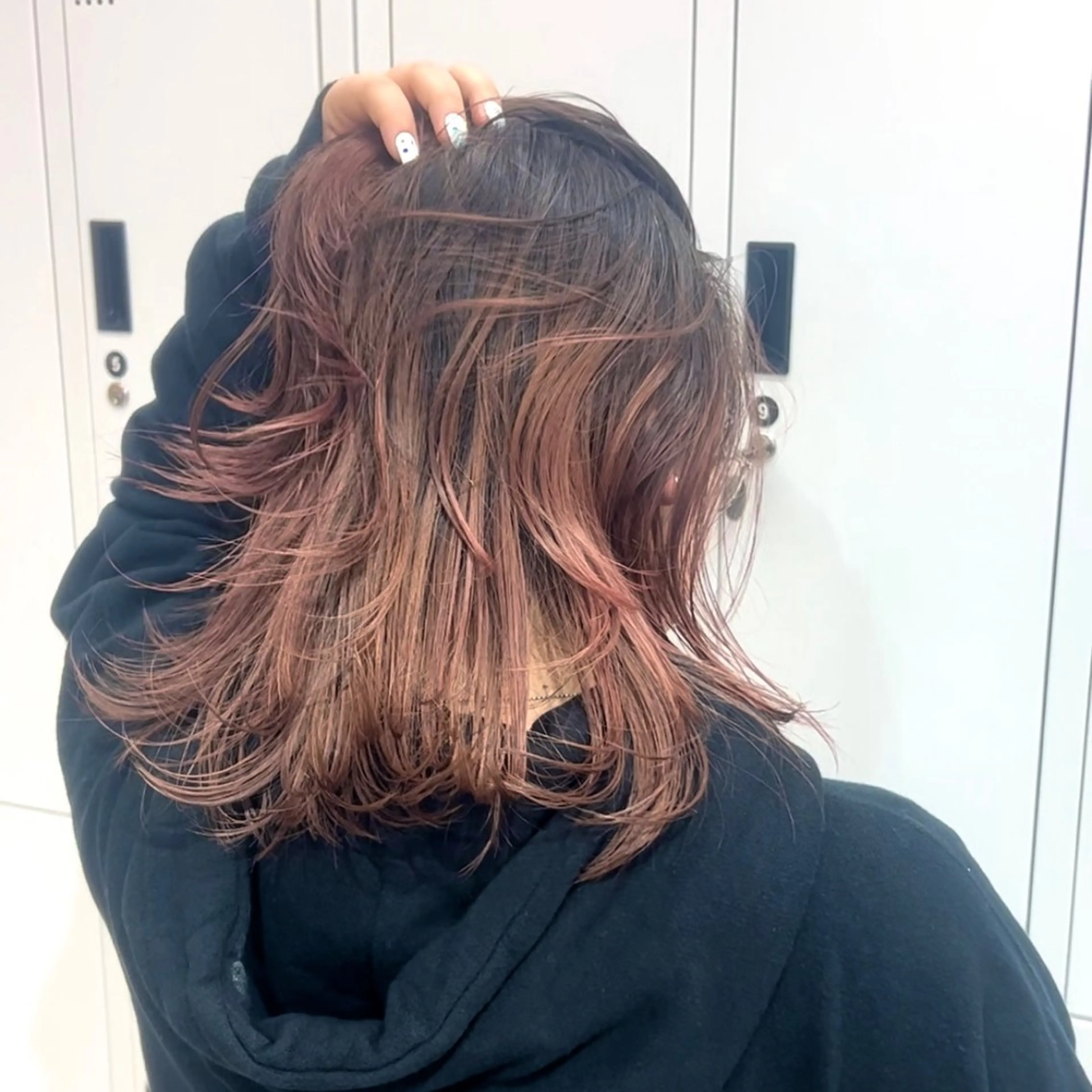 ミディアム 🥀YUIHA🥀 テザインカラー♥のヘアスタイル