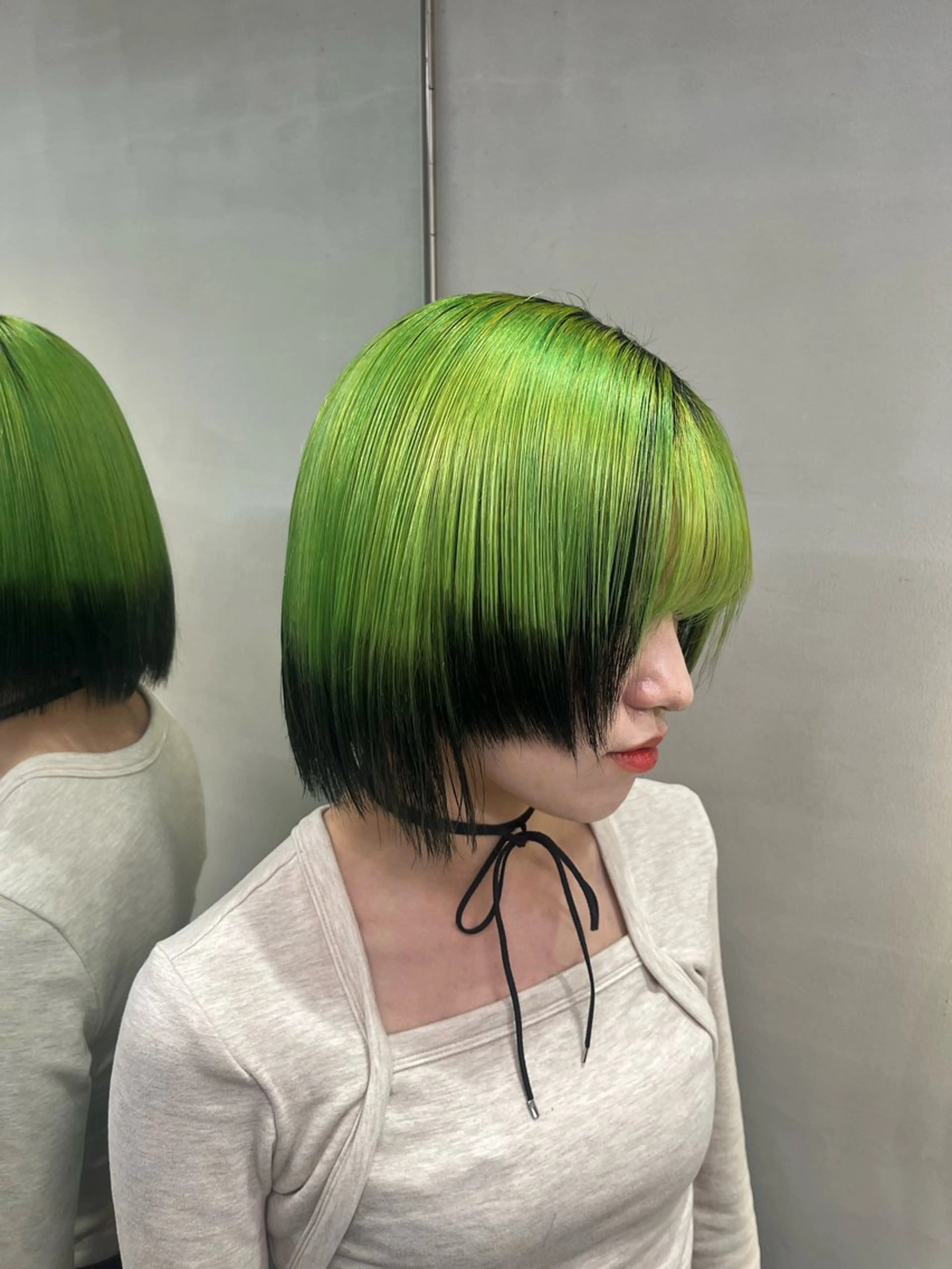 ショート カラー ヘアアレンジ ヘアカラー 原宿・デザインカラー YUI🤍ྀིのヘアスタイル