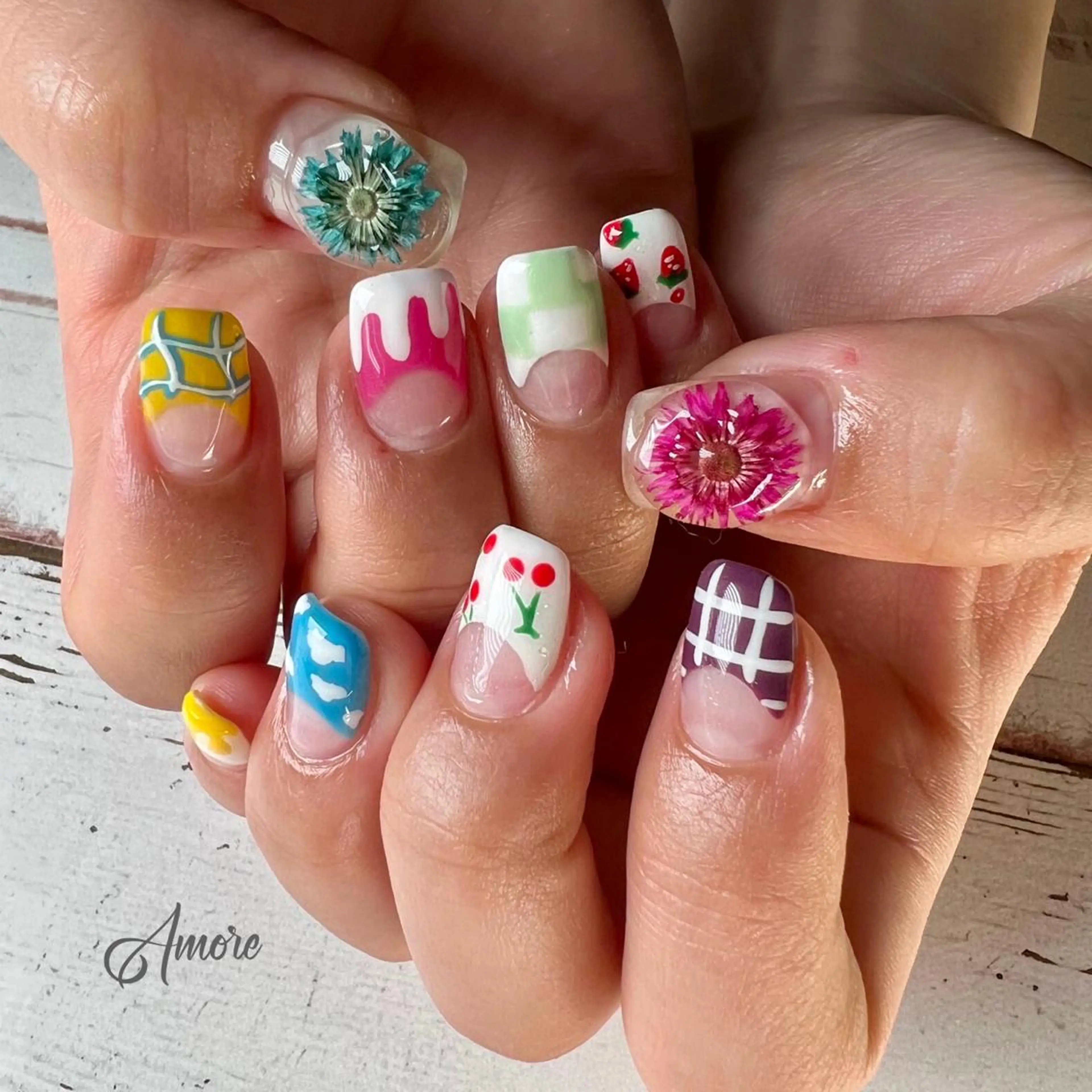 ネイル ジェルネイル 韓国ネイル ミラーネイル オフィスネイル パラジェル You kyehwaのネイルデザイン