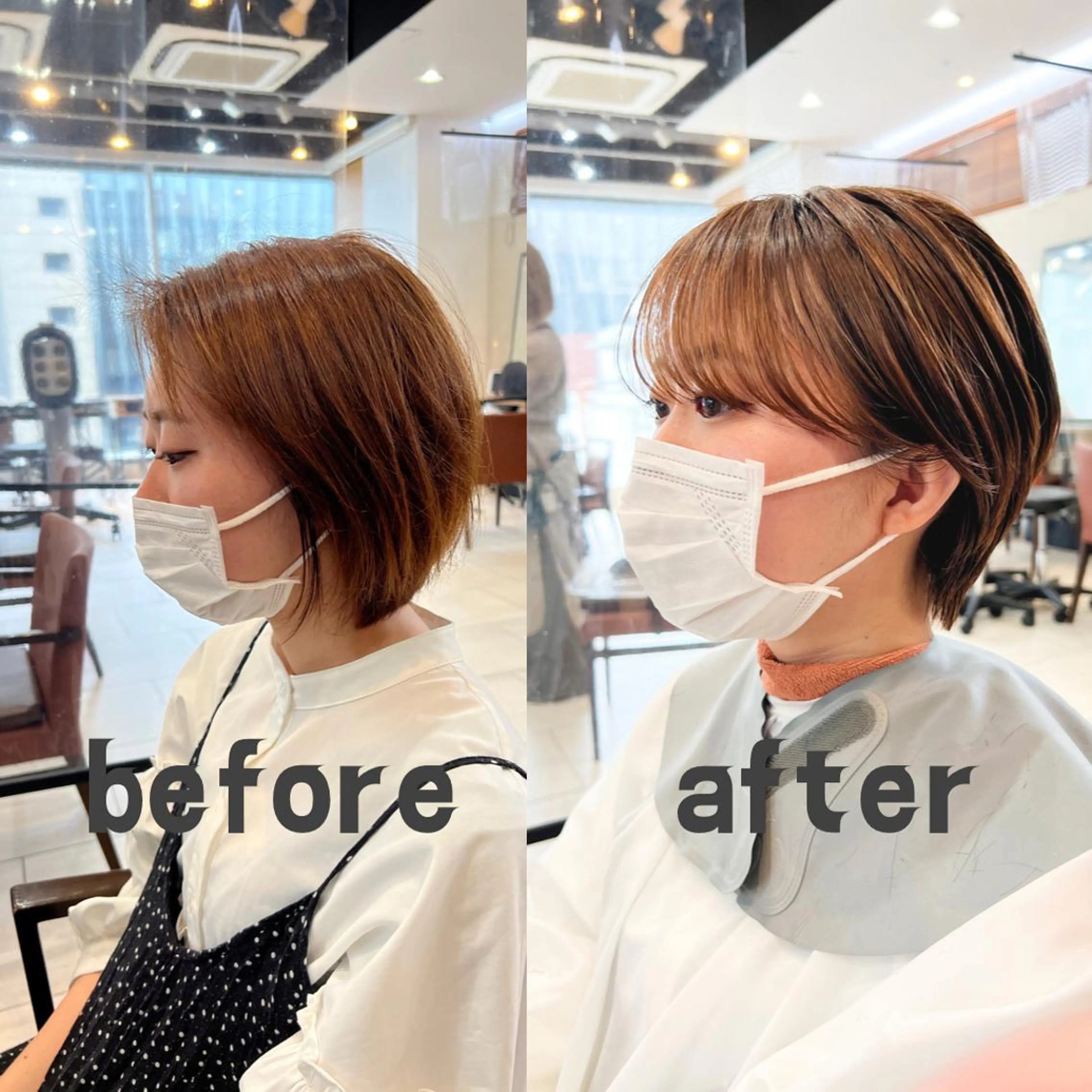 ショート カラー ショートヘア カット トリートメント メンズカット曲がる 縮毛矯正佐々木タクマのヘアスタイル