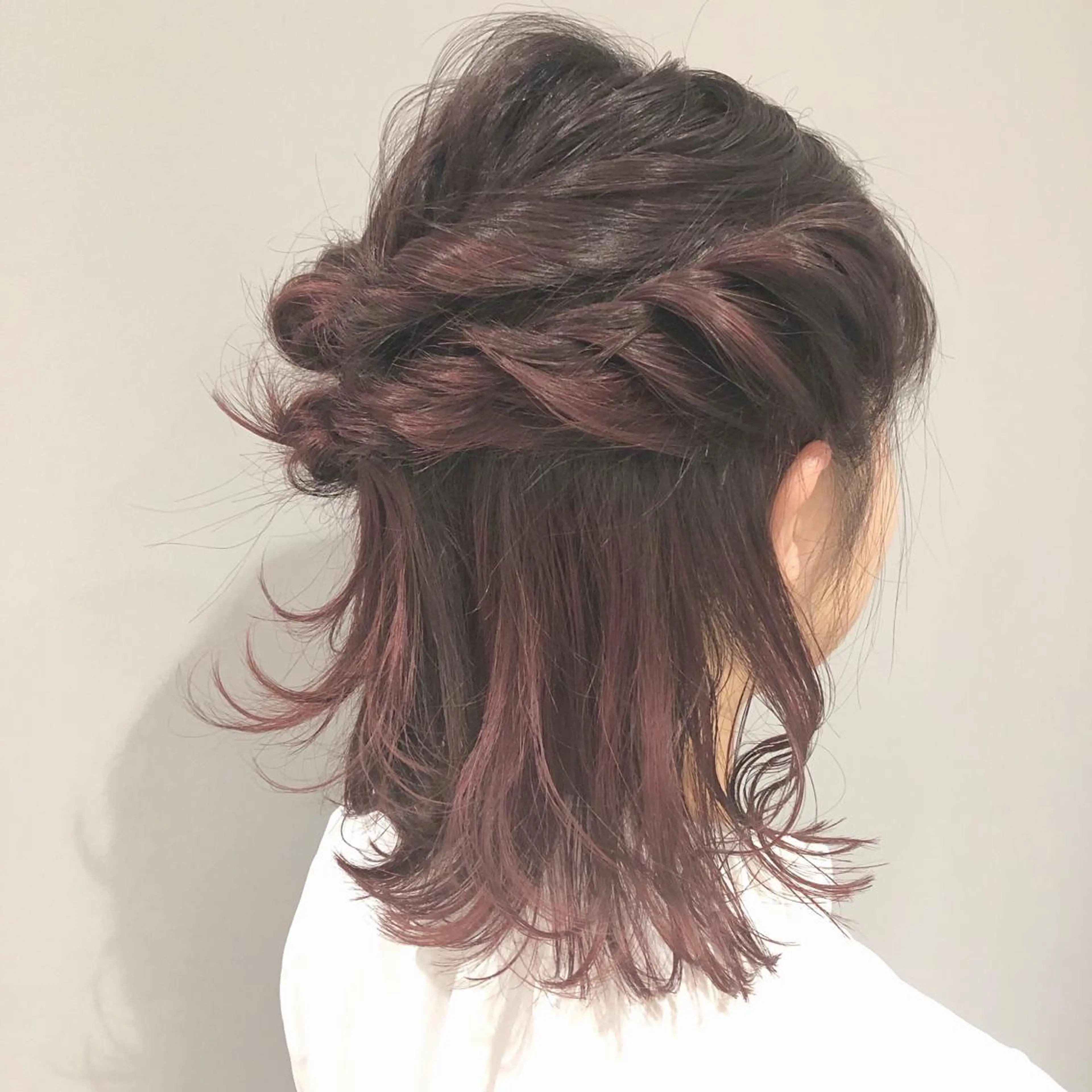 ミディアム カラー ヘアアレンジ yoshino yukoのマツエク・マツパデザイン