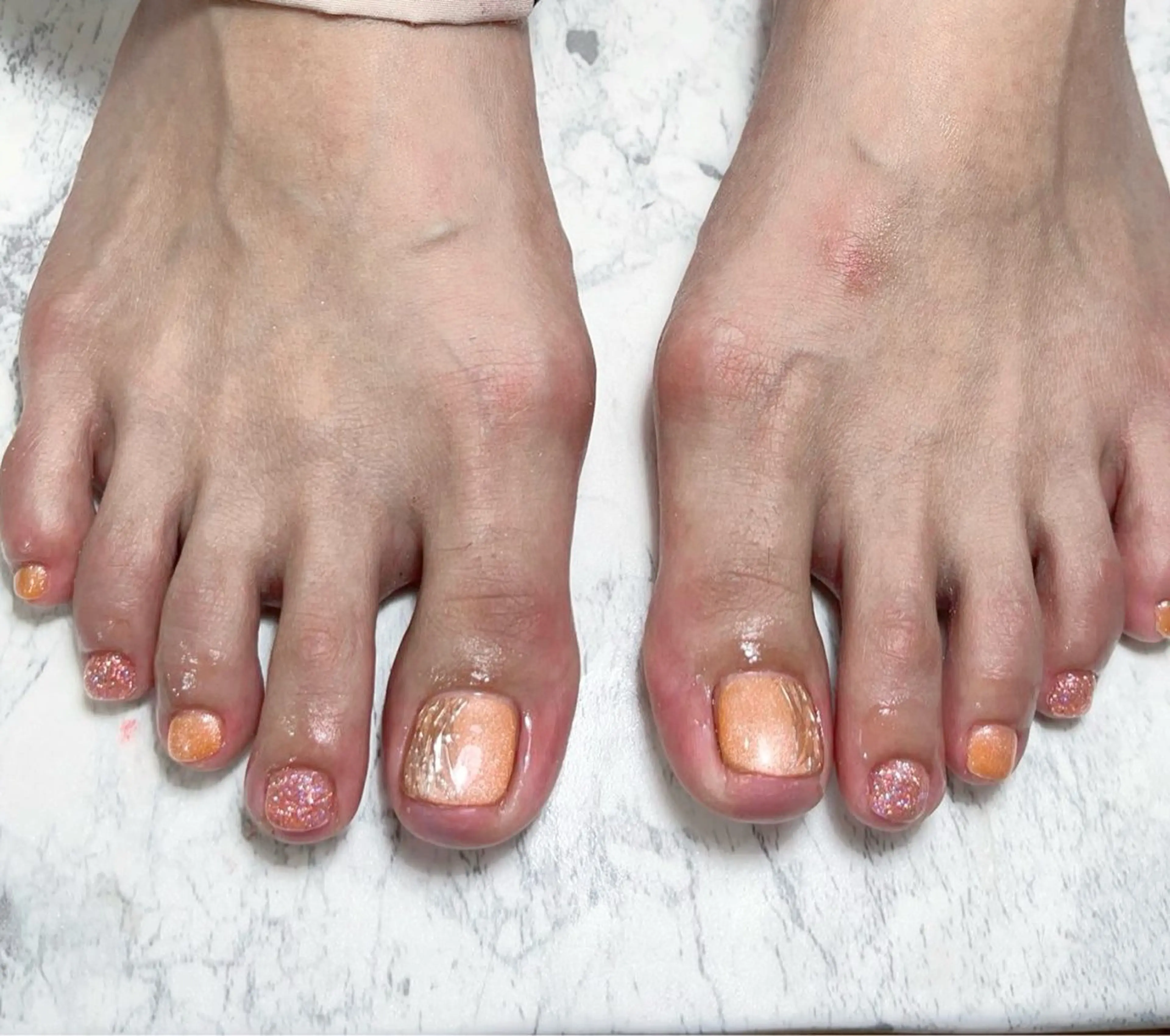 ネイル アートネイル フレンチネイル ジェルネイル グラデーション 韓国ネイル フットネイル さくら💮💮 【オフ無料】のネイルデザイン