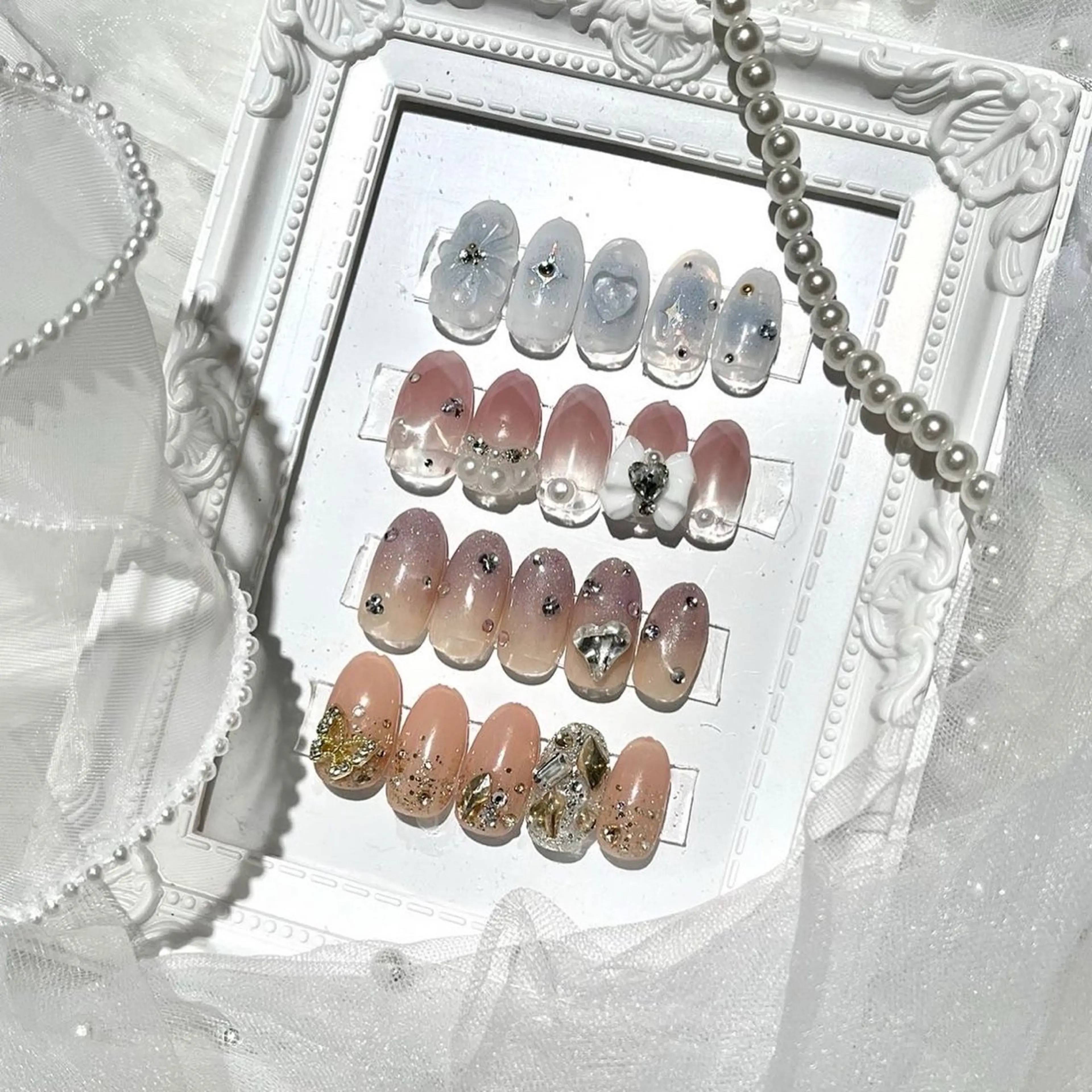 ネイル ハンドネイル ハンドケア Macherie Rose Jrのネイルデザイン