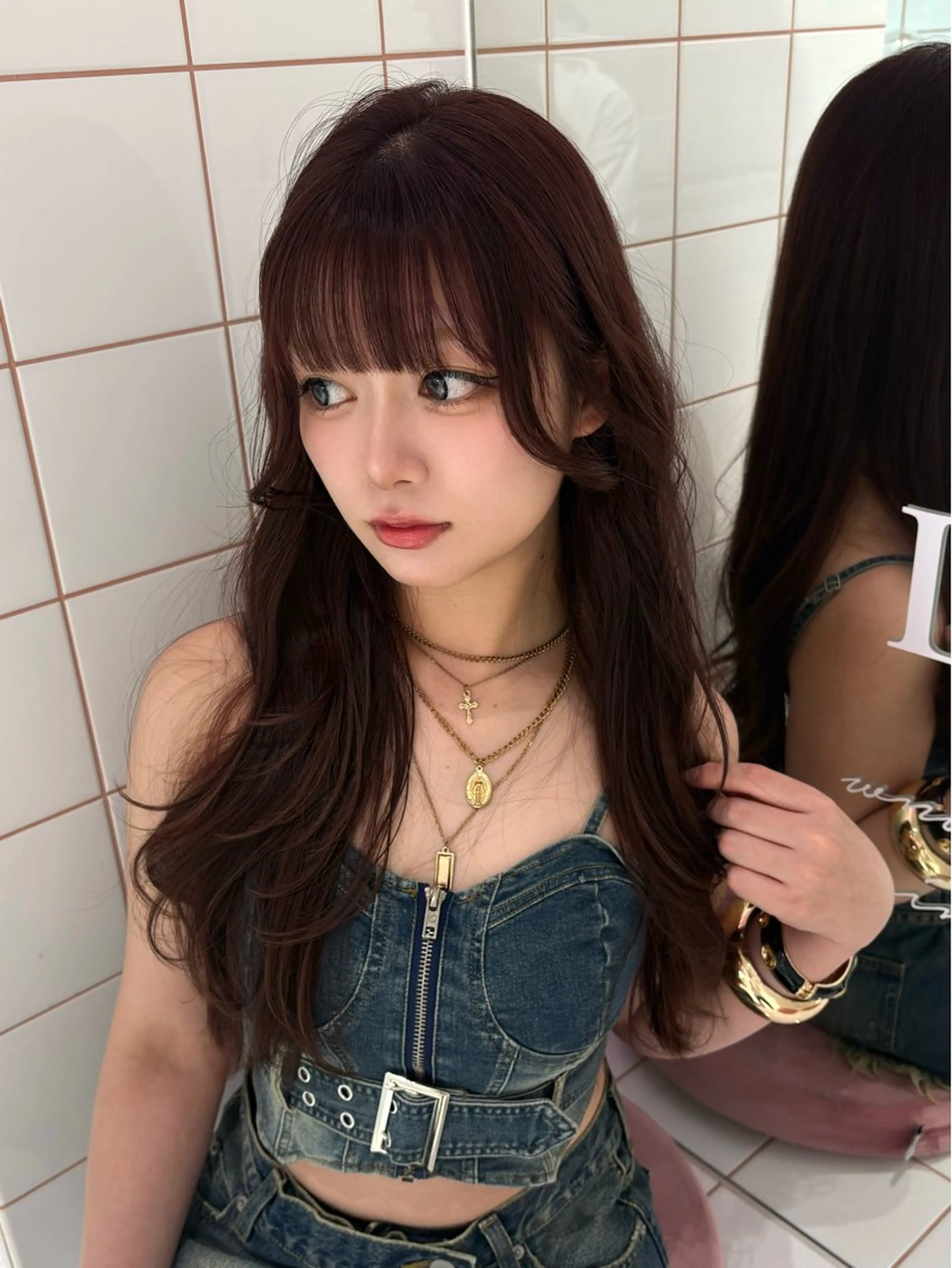 ロング トリートメント 色気レイヤースタイル 洒落色気ヘアマサトのヘアスタイル