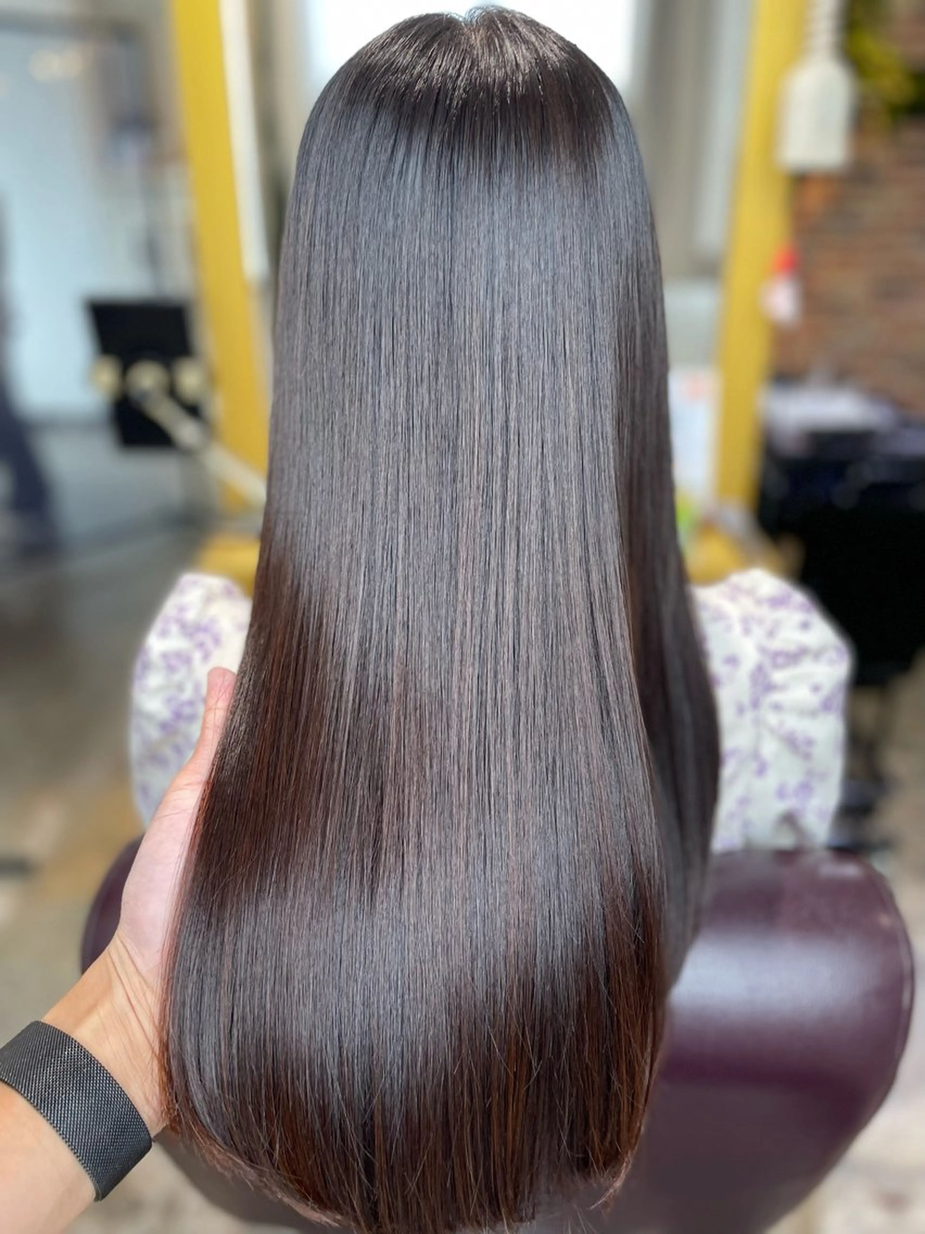 ロング カット 縮毛矯正 トリートメント 心斎橋/縮毛矯正/ 髪質改善　吉見勇亮のヘアスタイル