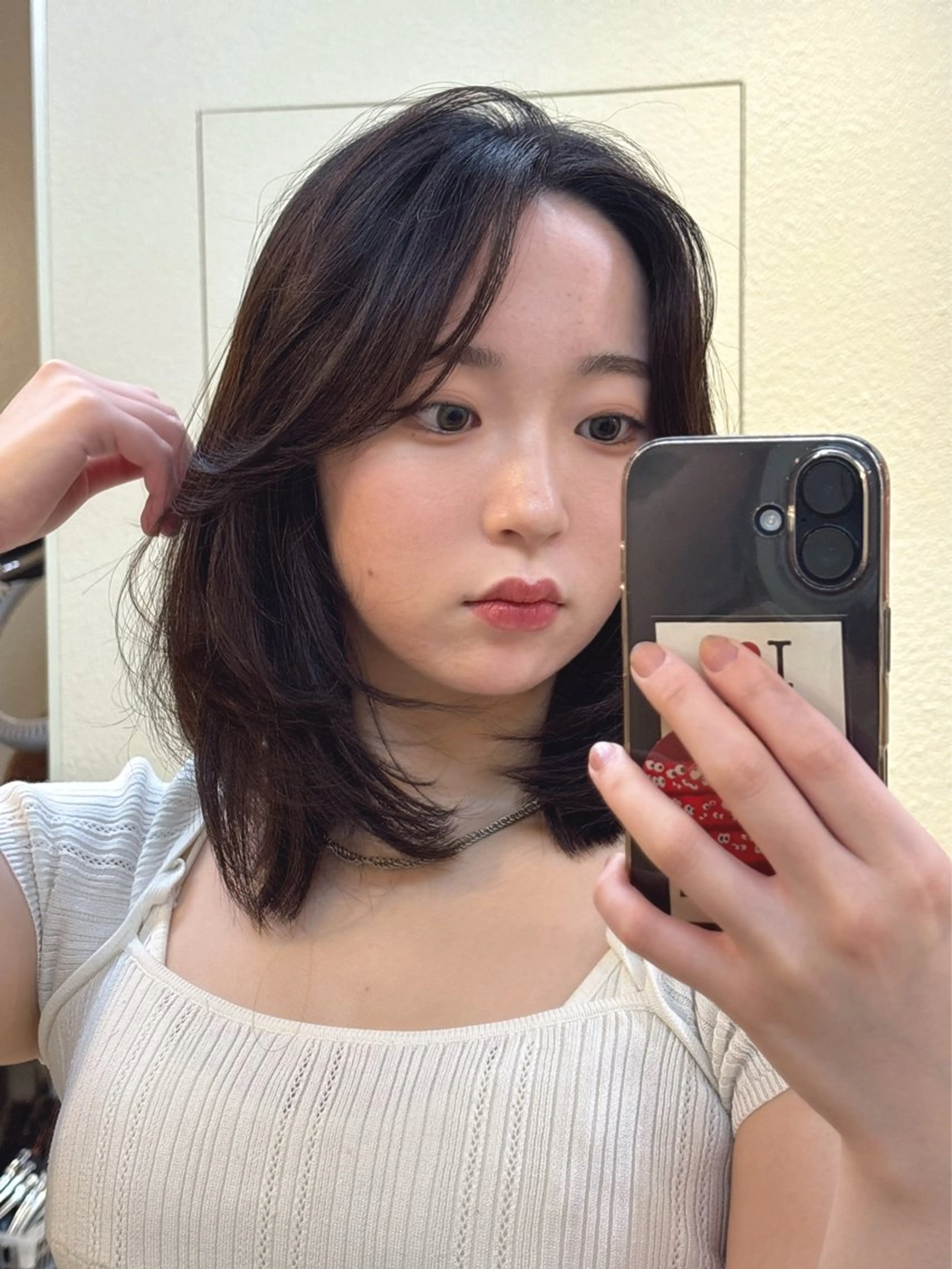 ミディアム レイヤーカット oggi西新所属・ゆい/ ショート/レイヤーのヘアスタイル