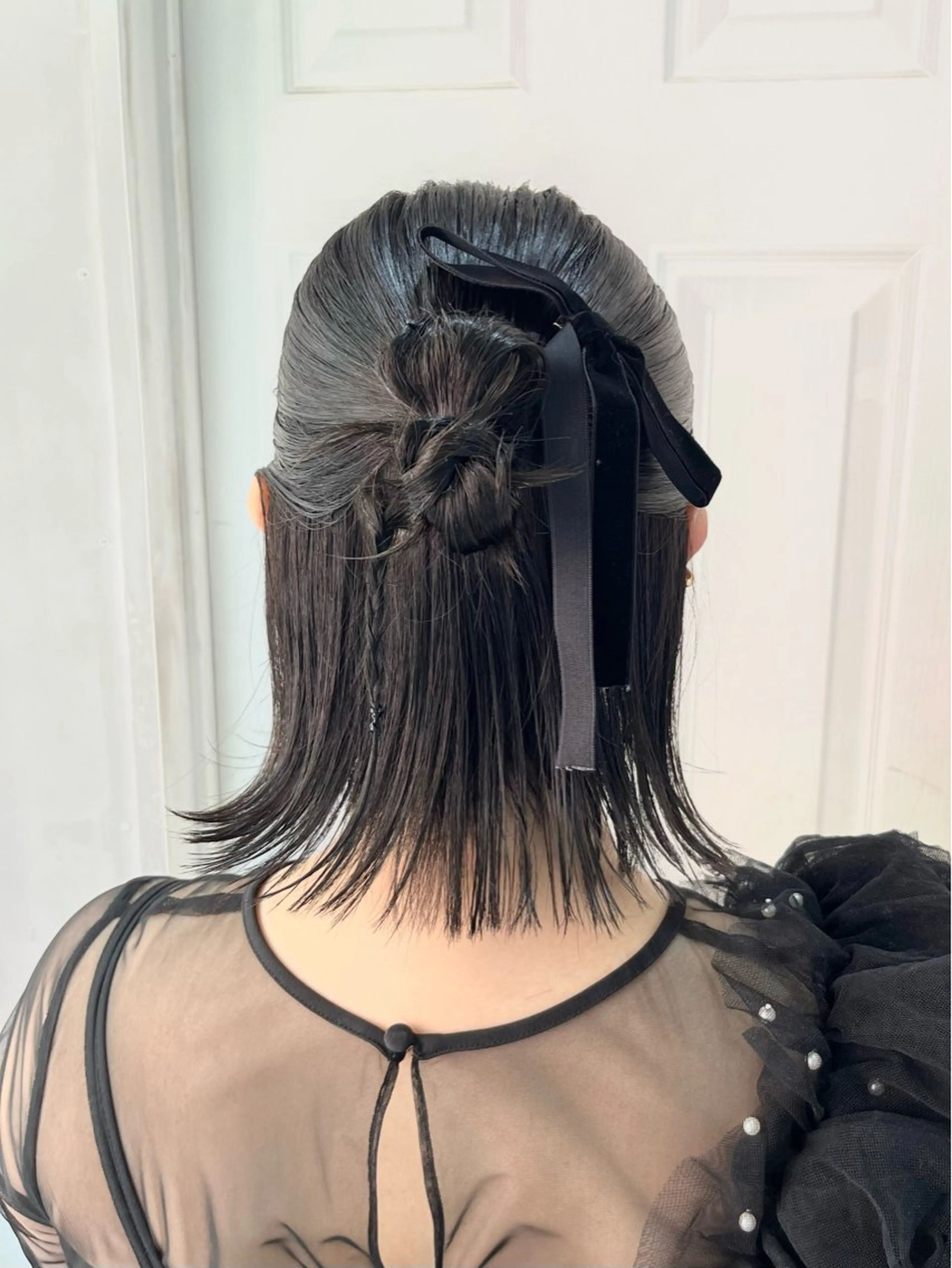 ミディアム ヘアアレンジ ヘアセット uros.所属・🩵aiko / モデル募集中️🩵のヘアスタイル