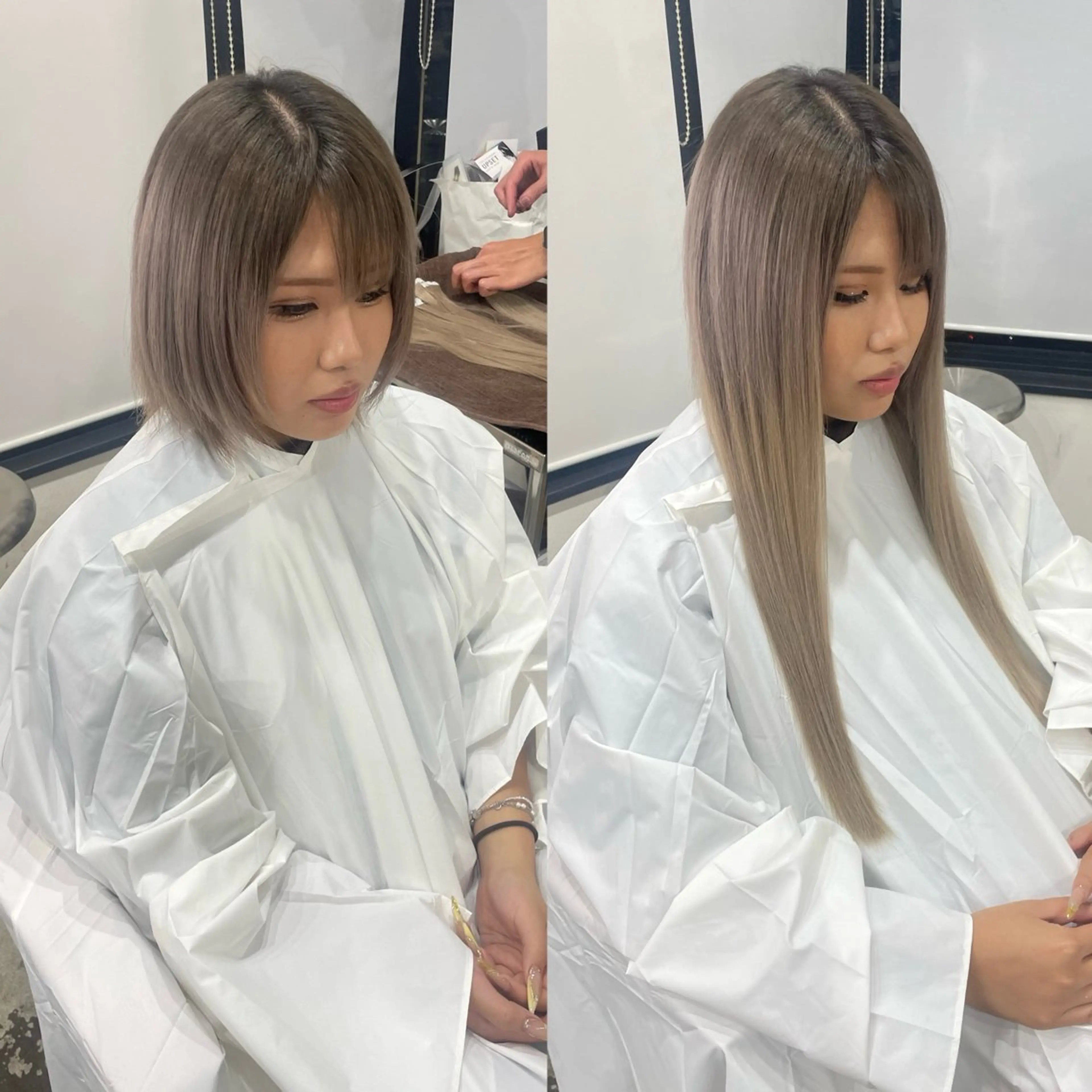 ロング シールエクステ エクステ カラーモデル募集 吉原佳穂💗のヘアスタイル