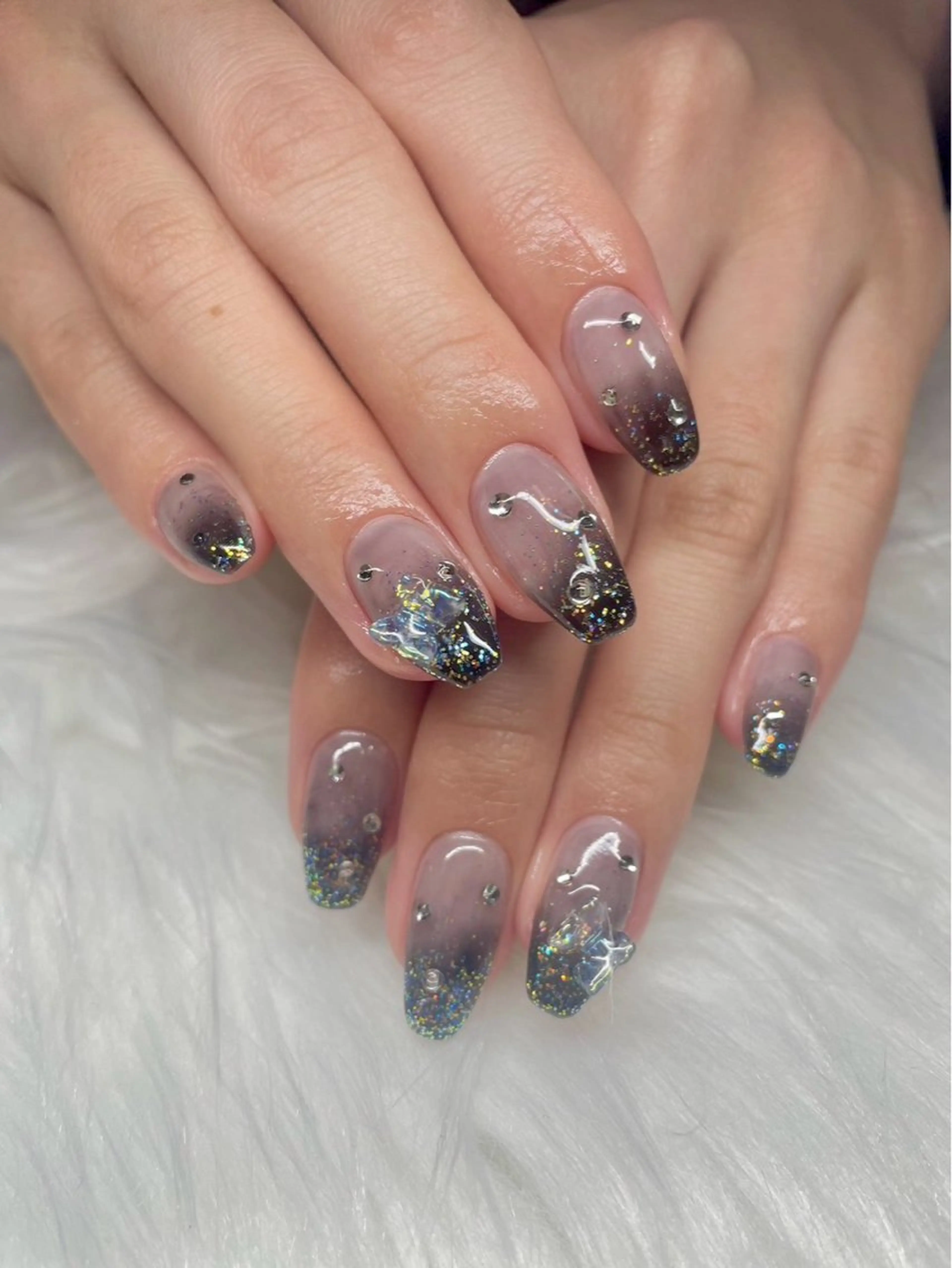 セミロング ハンドネイル Rinosh Haruのネイルデザイン