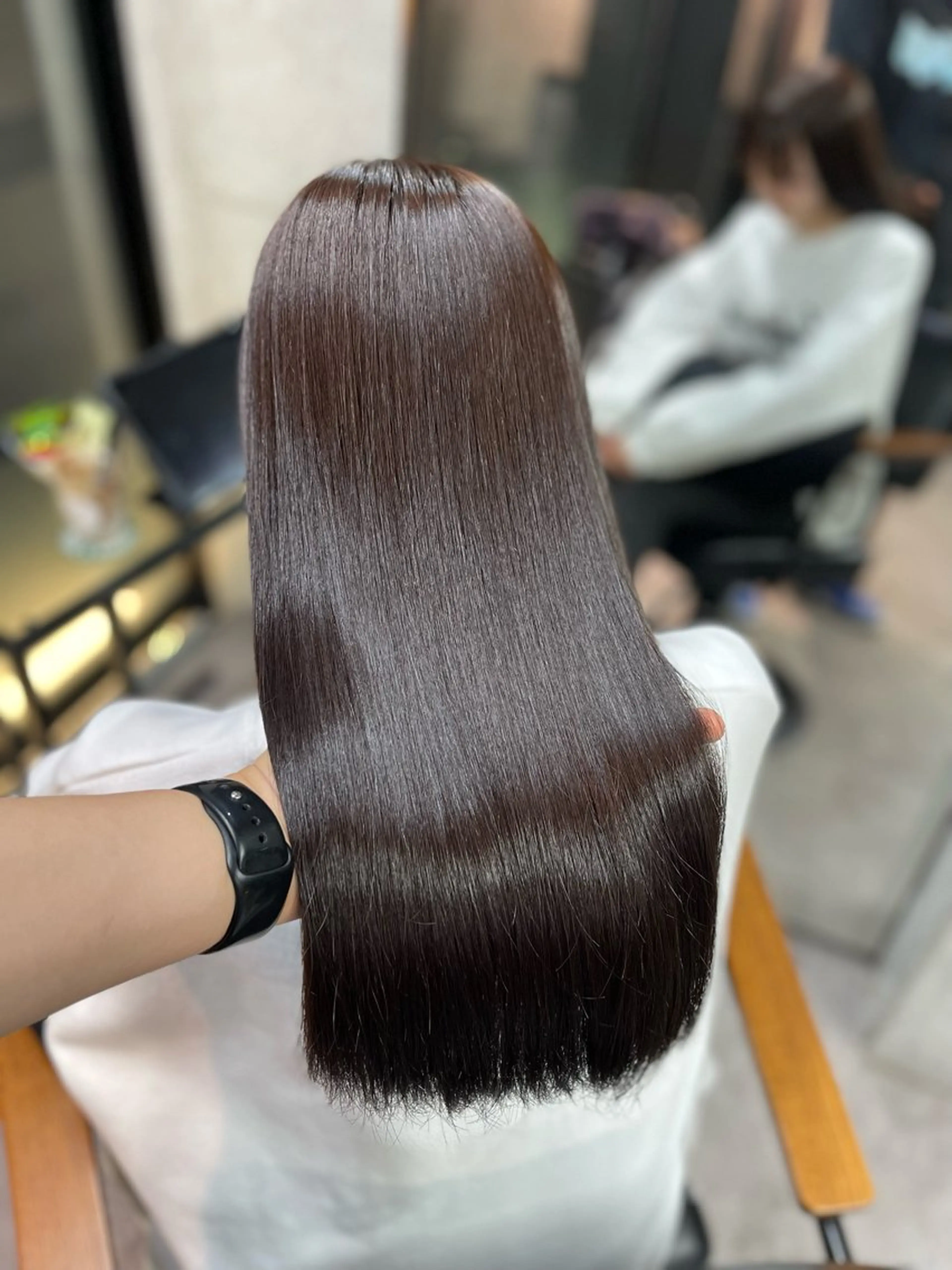 セミロング カラー ヘアカラー 髪質改善/堀江 ケアカラーtoshiのヘアスタイル