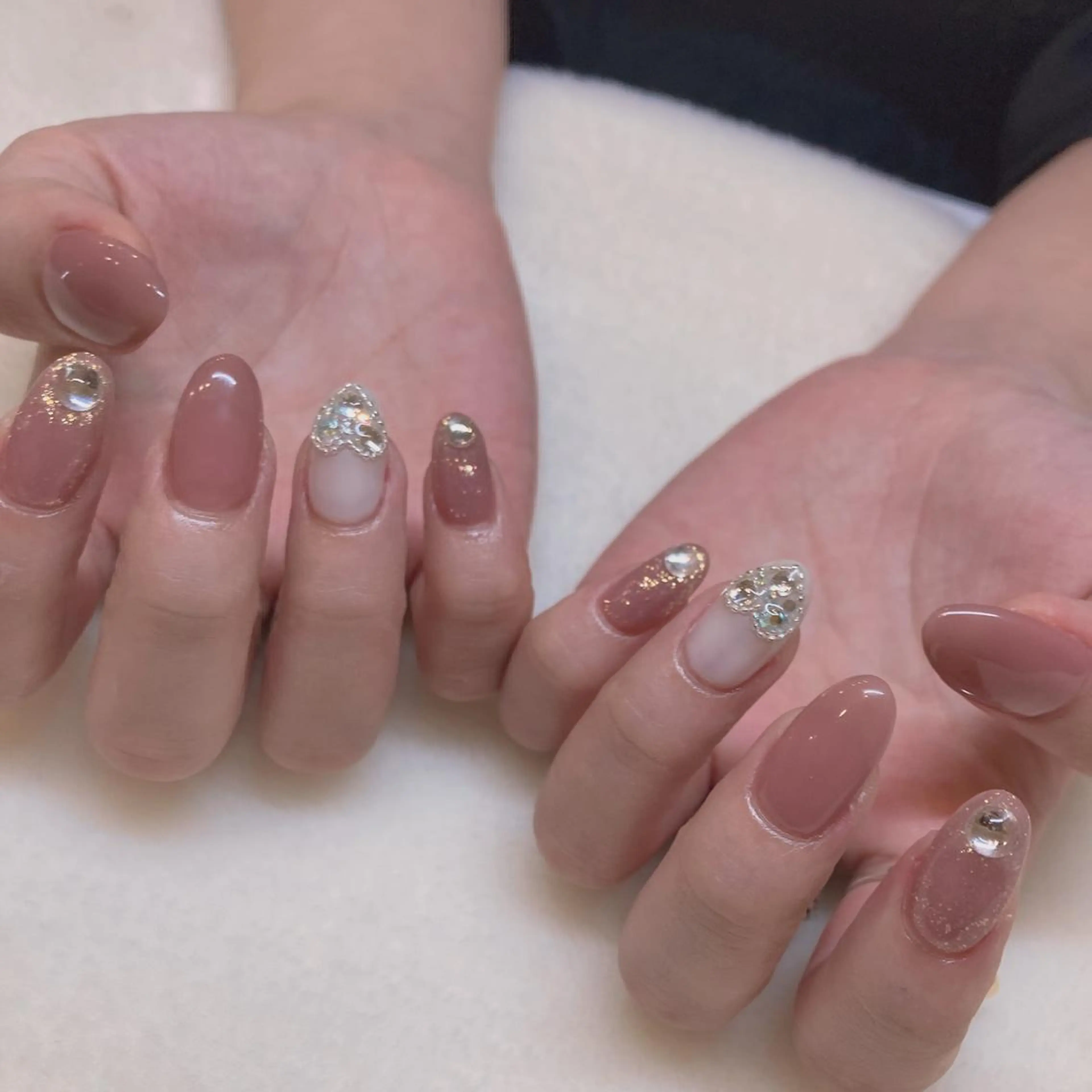 ネイル ハンドネイル 韓国ネイル/ワンホン ネイル🎀表参道3分のネイルデザイン